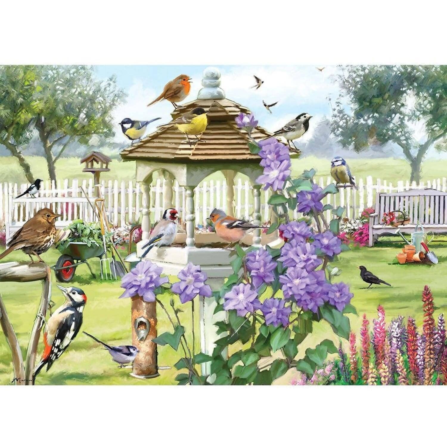 Holdson - Birds & The Bees - Bird Table - Jigsaw Puzzle 1000 Pieces - Image 3