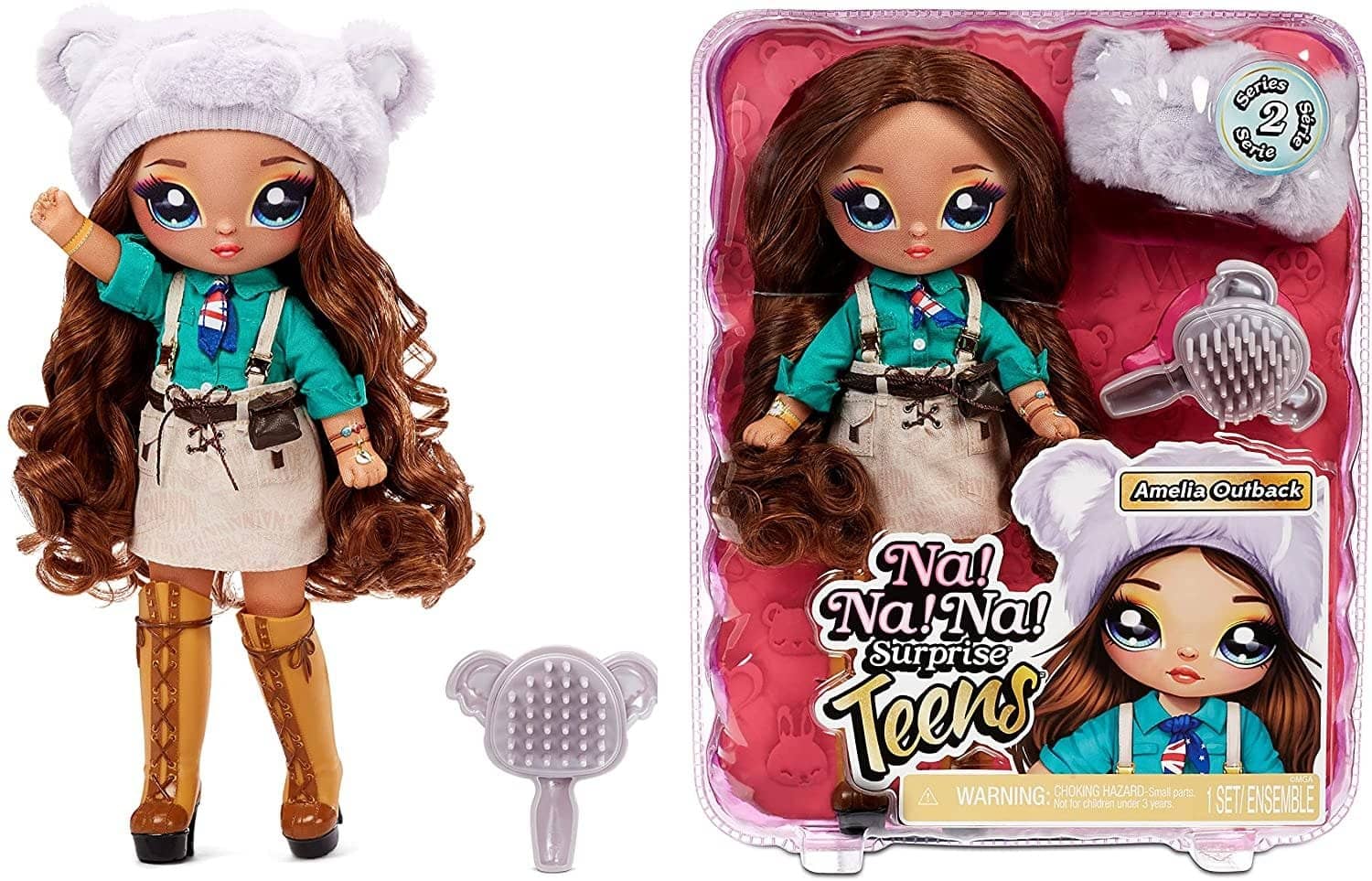 Na Na Na Surprise Teens Fashion Doll Amelia Outback Doll Mga Entertainment