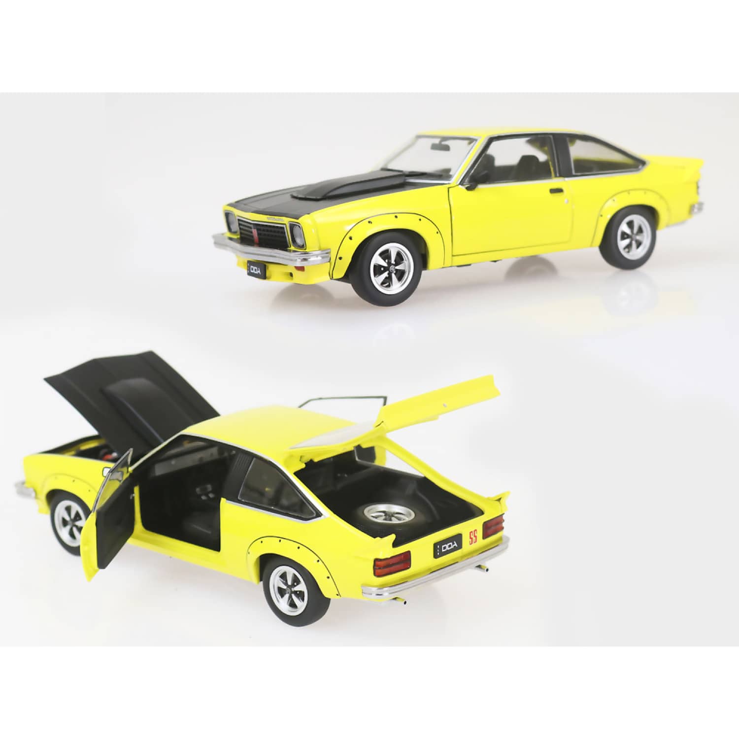 DDA Collectibles 1:24 Scale - Yellow A9X Torana 308 Factory Car - Diecast Model - Image 2