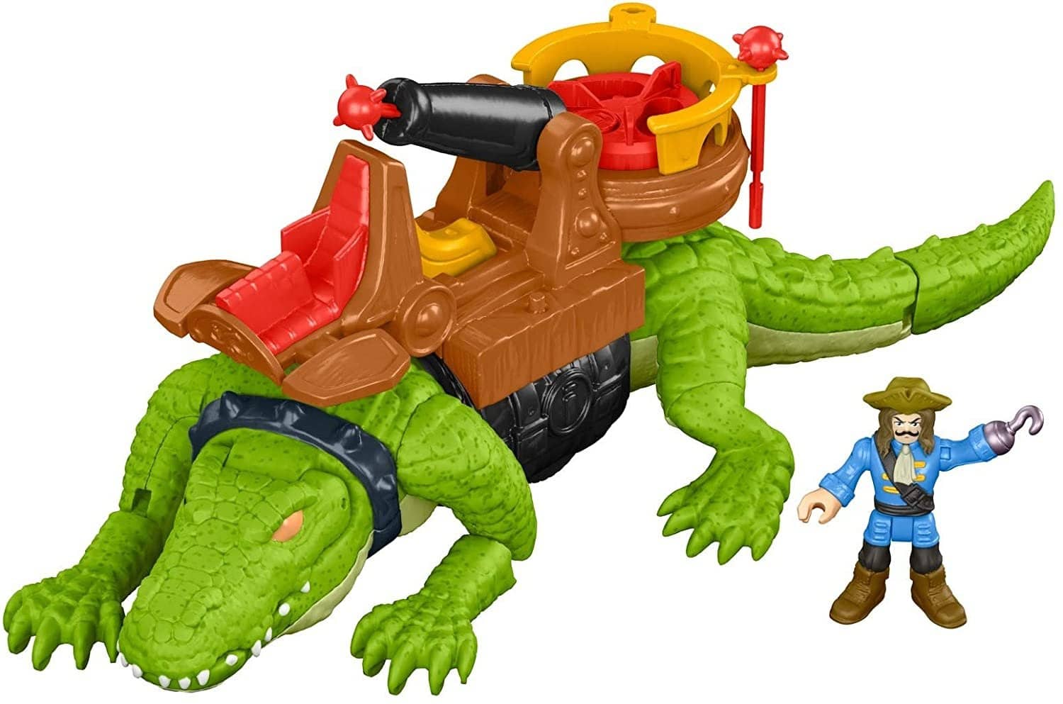 Fisher-Price - Imaginext Walking Croc & Pirate Hook Toys & Games
