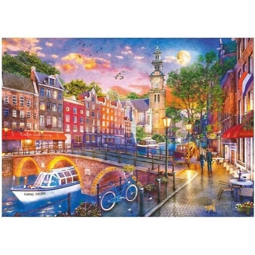 Ravensburger - Sunset In Amsterdam Jigsaw Puzzle 1000 Pieces - Image 2