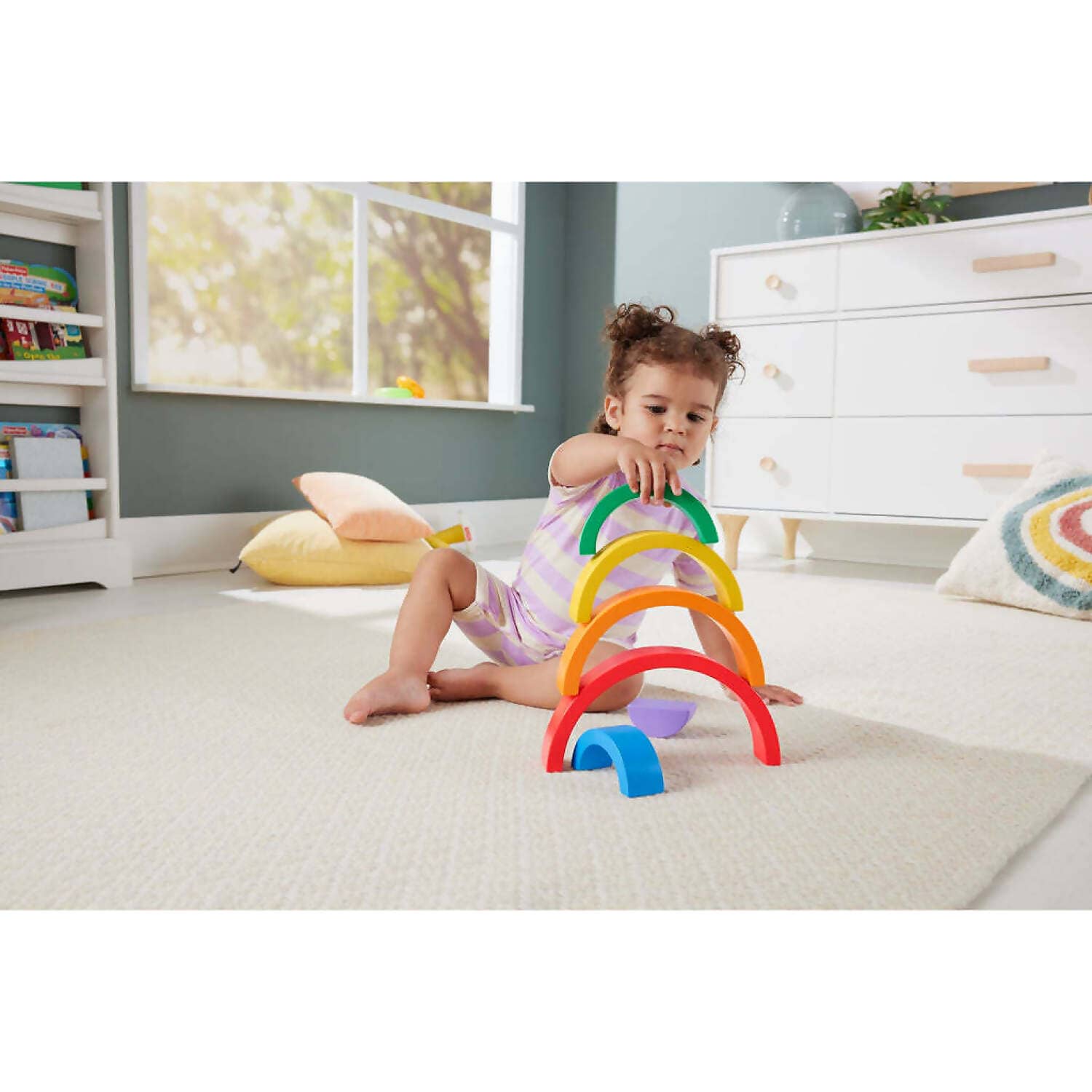 Fisher-price - Wooden Stacking Rainbow - Mattel - Image 10