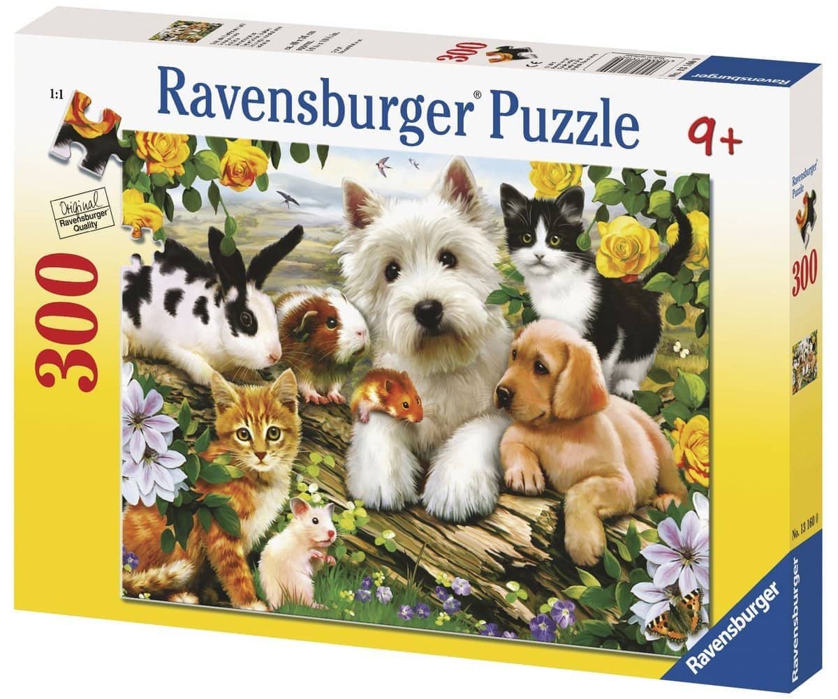 Ravensburger - Happy Animal Buddies Jigsaw Puzzle 300 Pieces