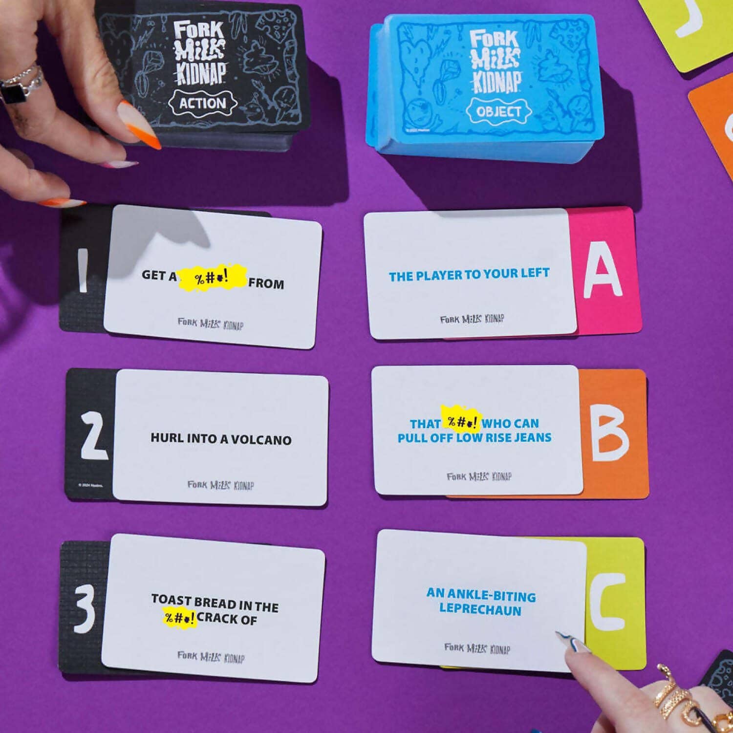 Hasbro Gaming - Fork Milk Kidnap Card Game - Image 3