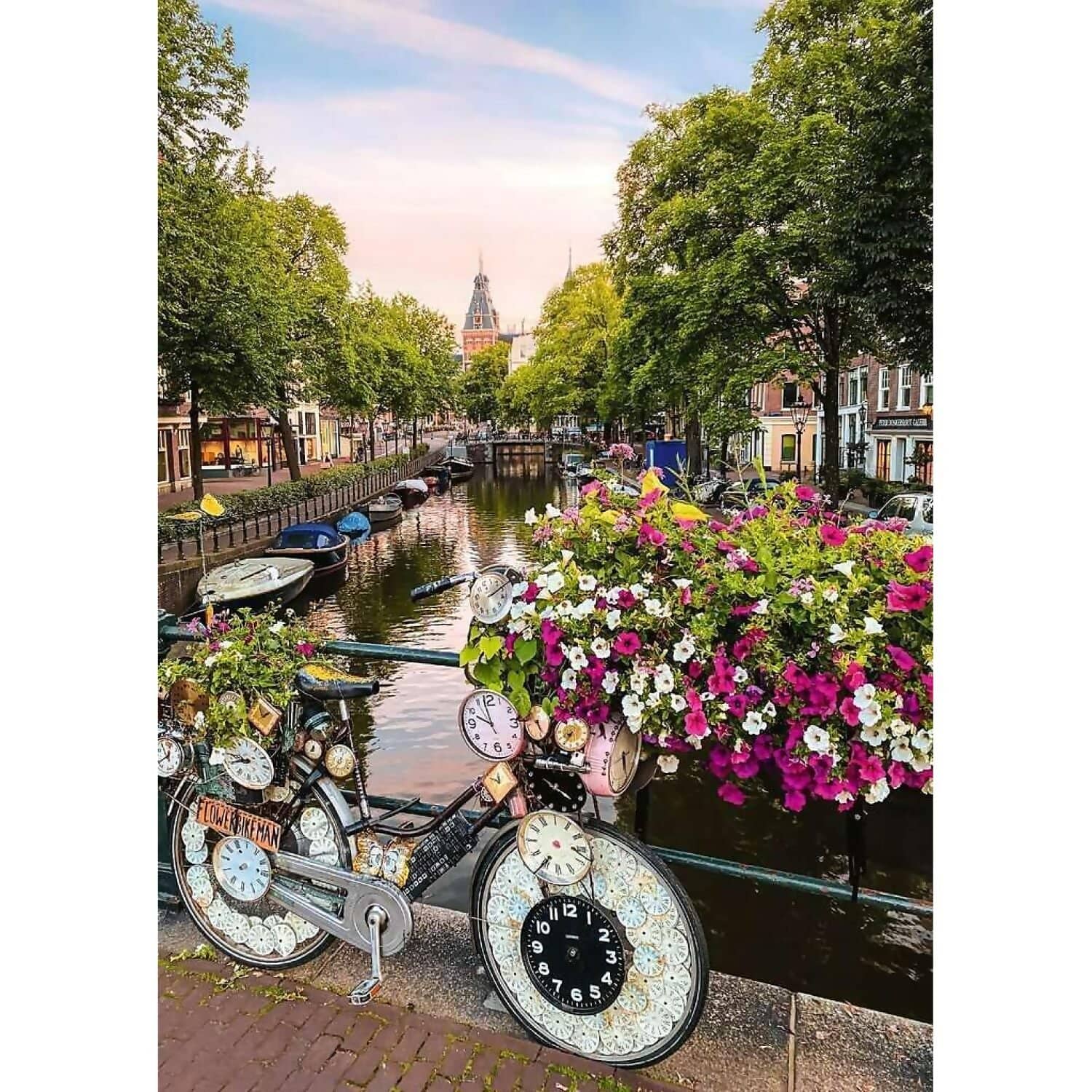 Ravensburger - Bicycle And Flowers In Amsterdam Jigsaw Puzzle 1000 Pieces - Image 2