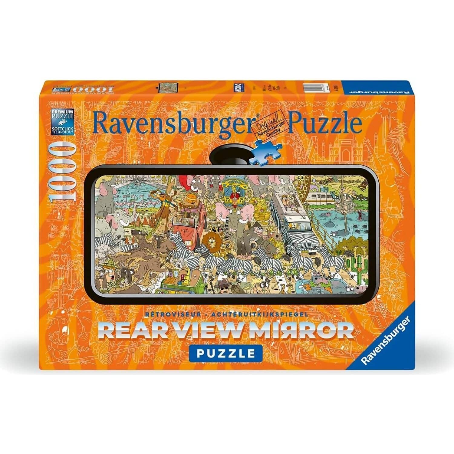 Ravensburger - Rearview Mirror Safari Jigsaw Puzzle 1000 Pieces