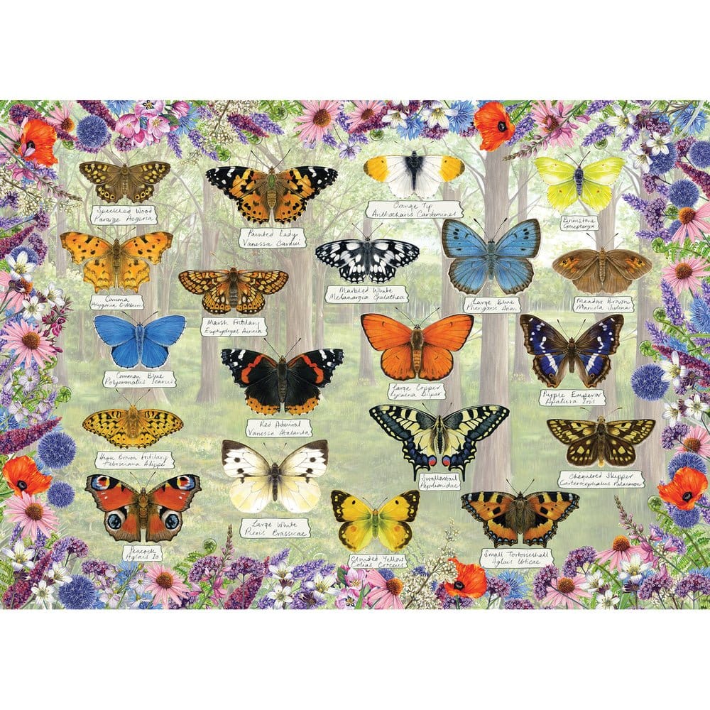 Gibsons - Beautiful Butterflies - Jigsaw Puzzle 1000 Pieces - Image 2
