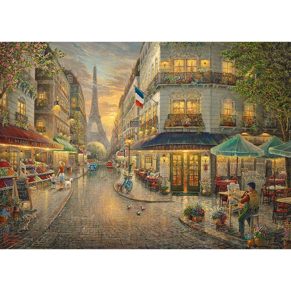 Gibsons - Thomas Kinkade Paris Cafe - Jigsaw Puzzle 1000 Pieces - Image 2