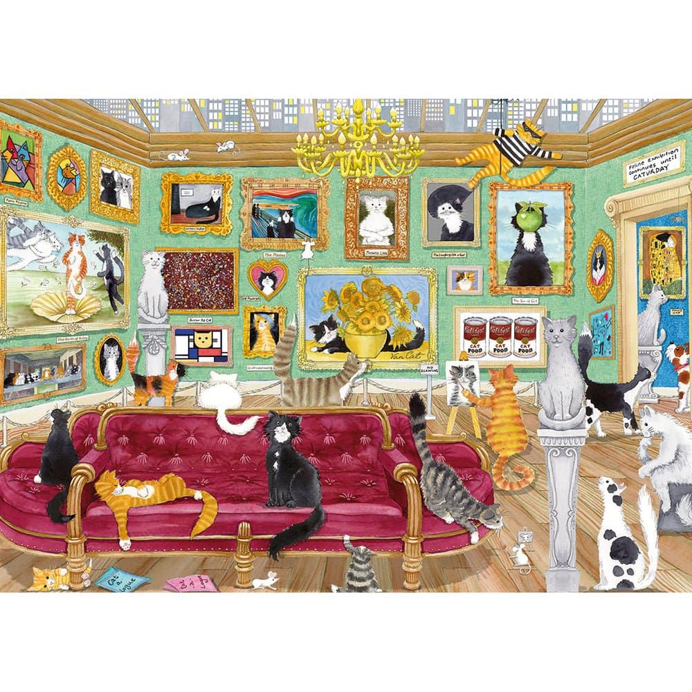 Gibsons - Night At The Meowseum - Jigsaw Puzzle 1000 Pieces - Image 2