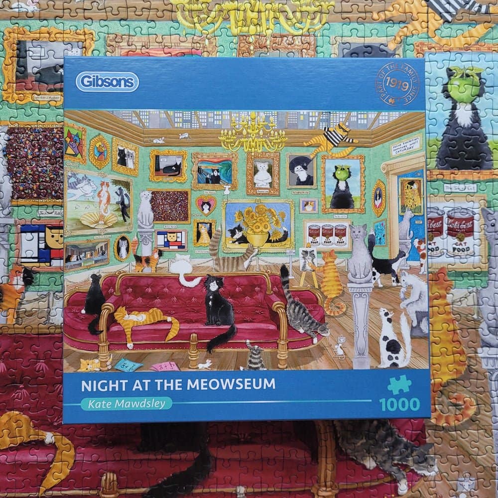 Gibsons - Night At The Meowseum - Jigsaw Puzzle 1000 Pieces - Image 3