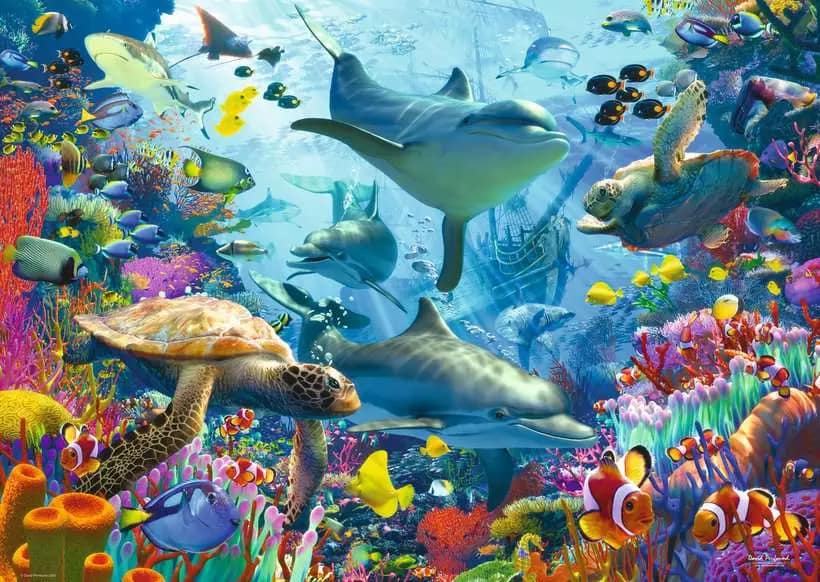 Ravensburger - Coral Reef Retreat Jigsaw Puzzle 1000 Pieces - Image 2