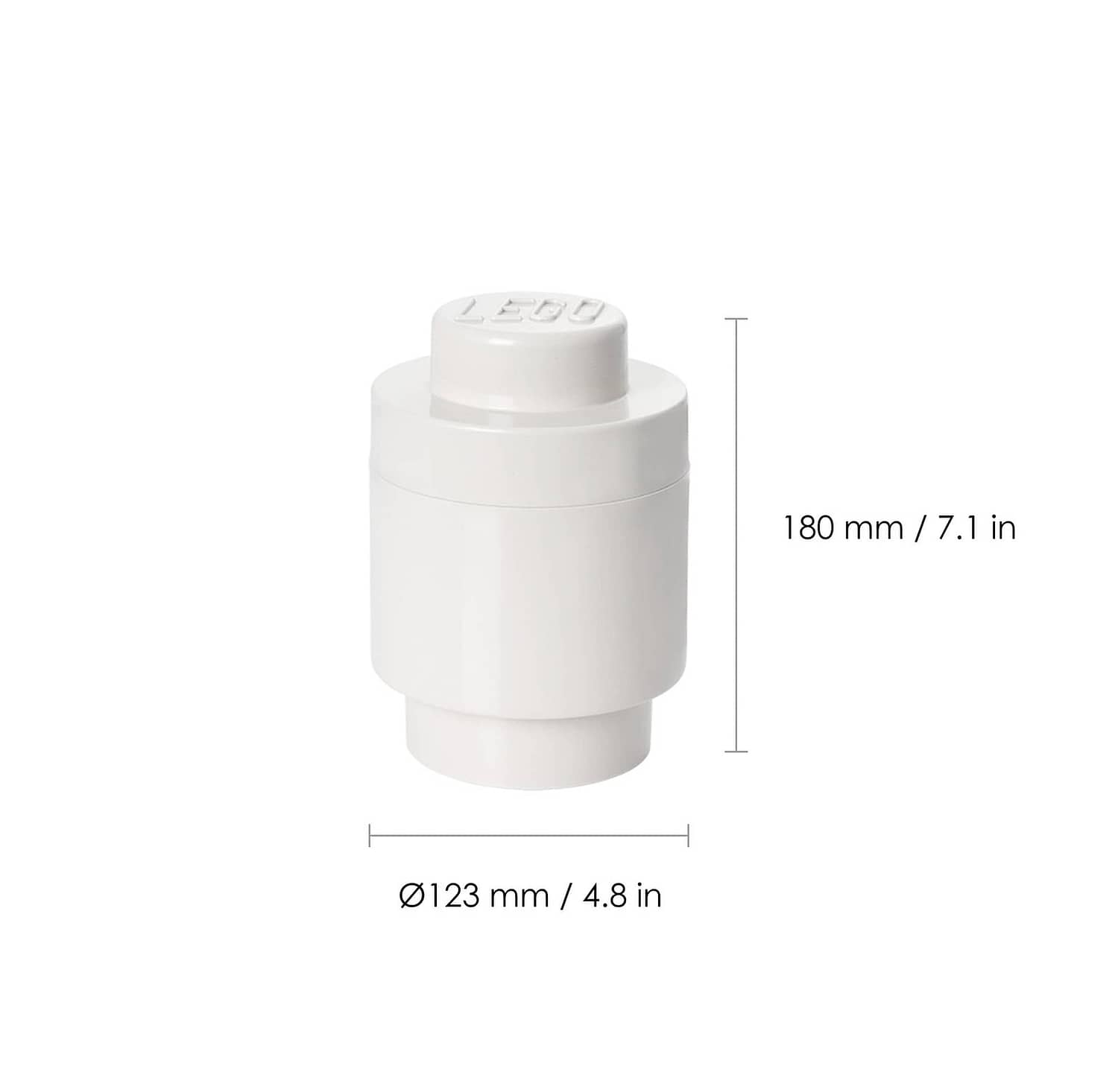 LEGO Storage Round 1 White 4030 - Room Copenhagen - Image 2