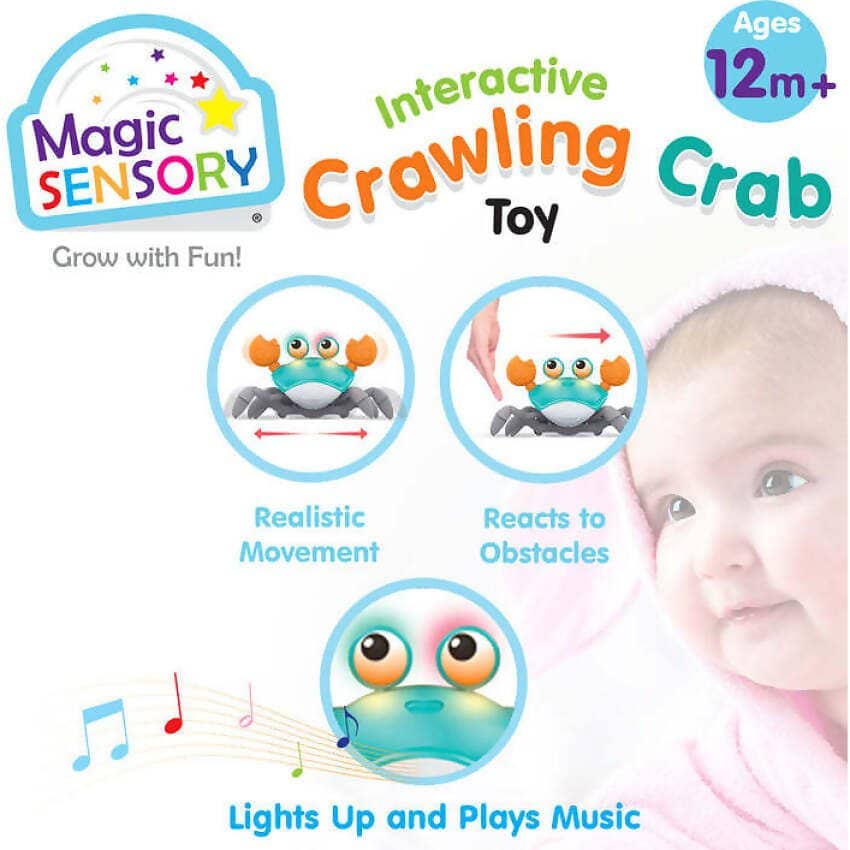 Magic Sensory - Blue Interactive Crawling Crab - Image 5