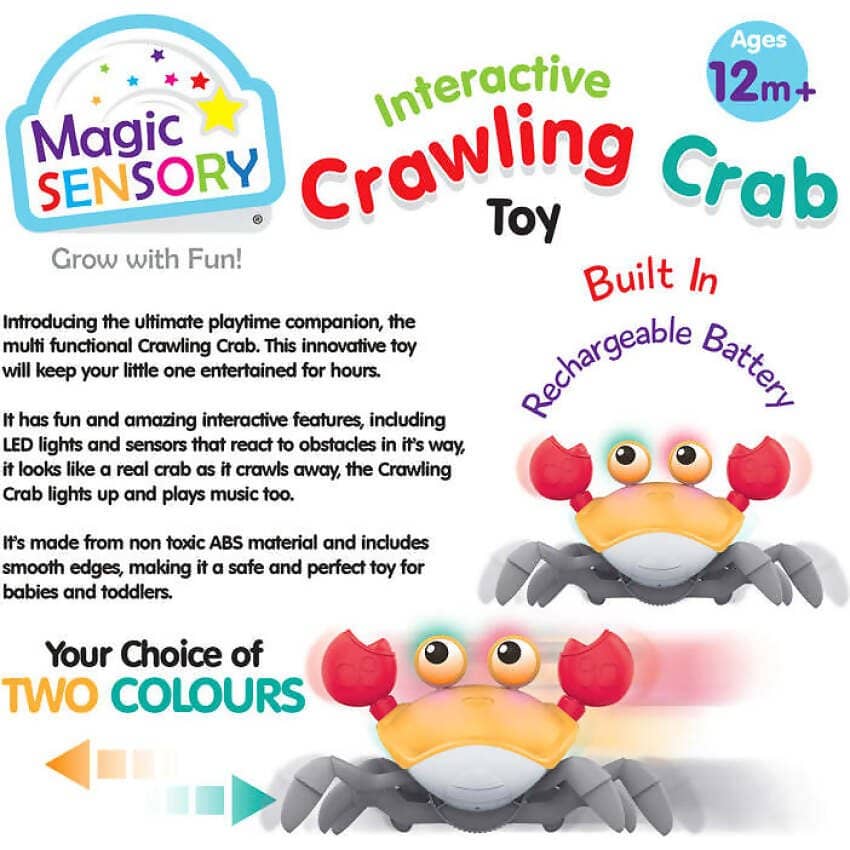 Magic Sensory - Orange Interactive Crawling Crab - Image 6