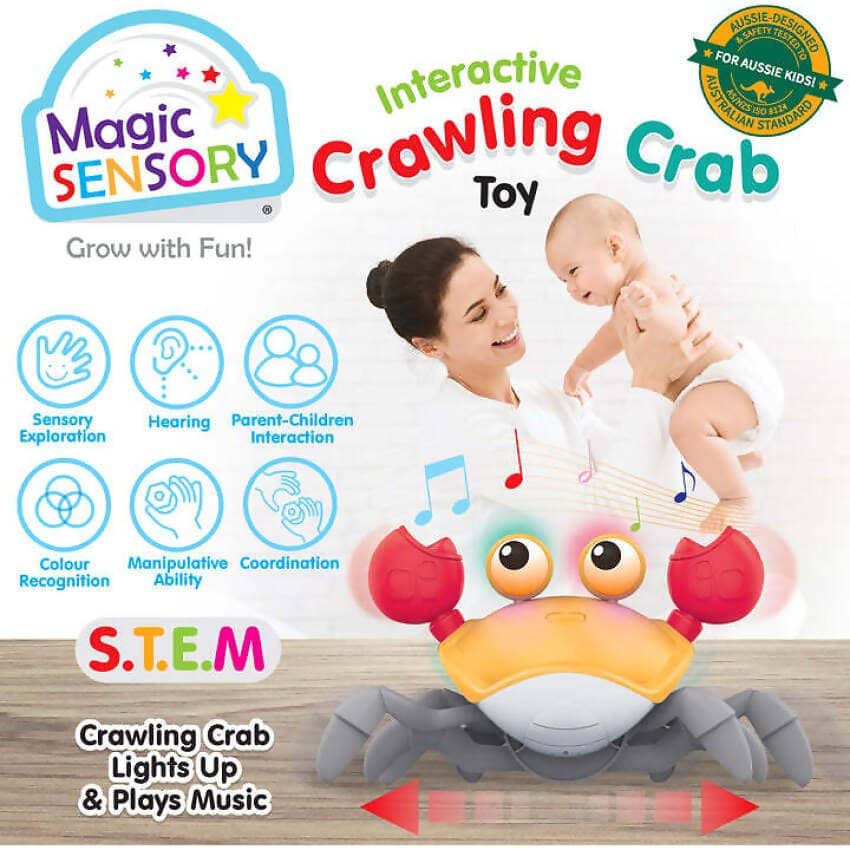 Magic Sensory - Orange Interactive Crawling Crab - Image 9