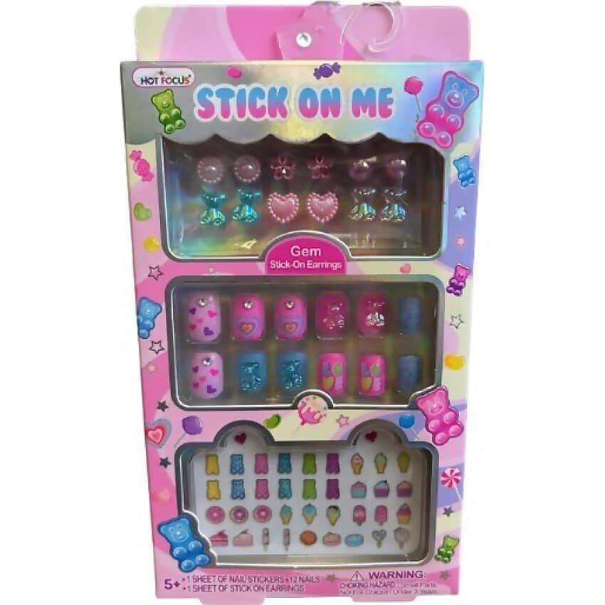 Rp Dean - Gummy Bear Stick-on Set Earrings Nails Nail Stickers