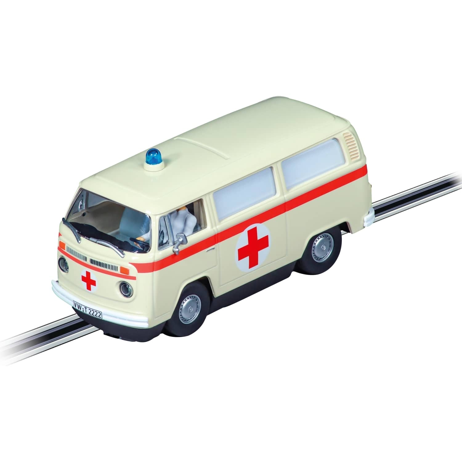 Carrera Evolution 1:32 - VW BUS T2b Krankenwagen Rotes Kreuz - Slot Car Also Suits Scalextric