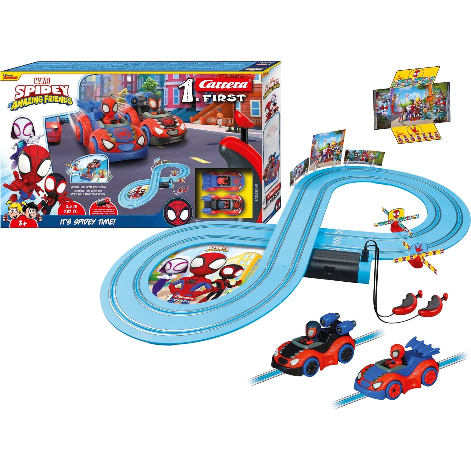 Carrera First - Spidey - Its Spidey Time! - Slot Car Track Set