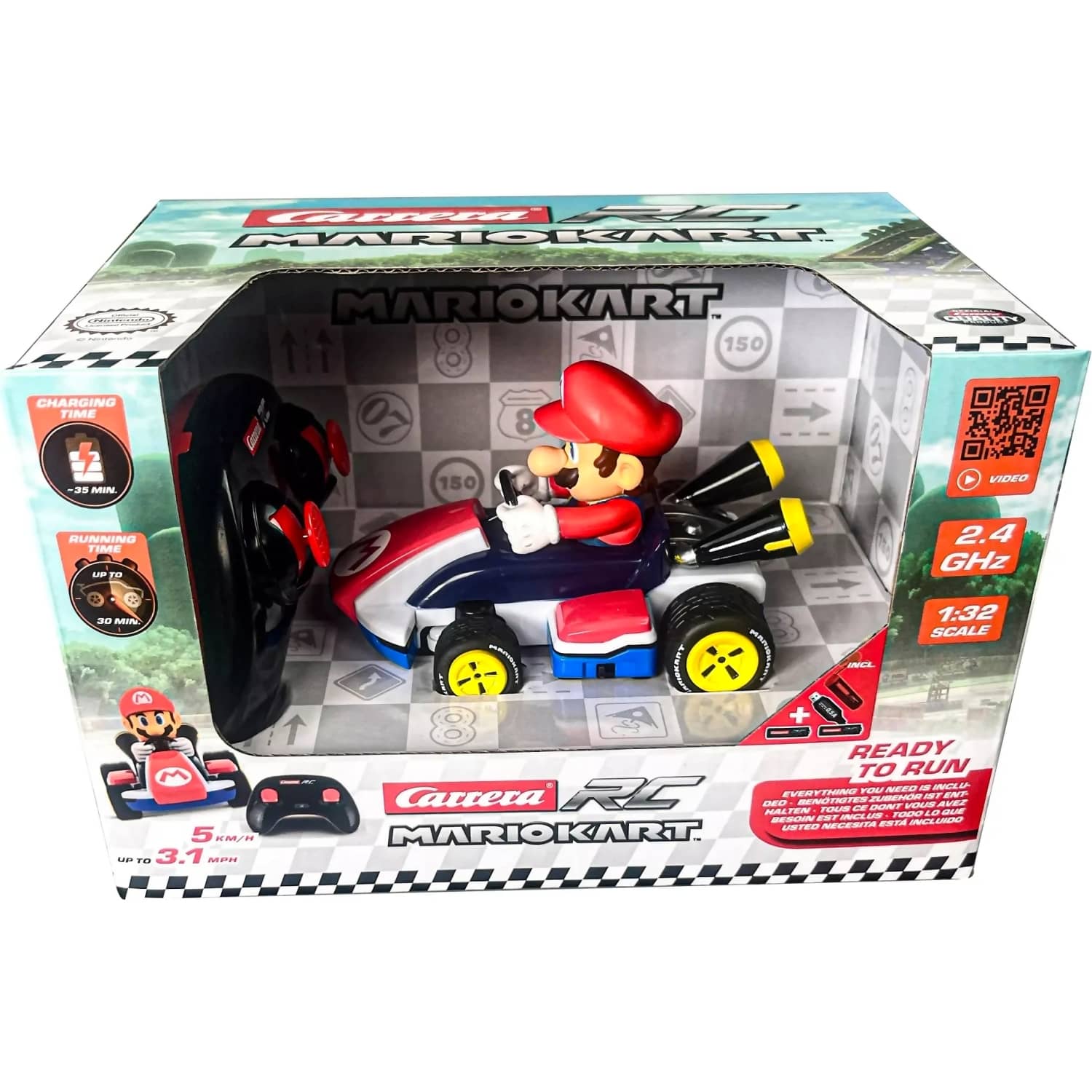 Carrera R/C 2.4GHz Mario Kart™ Race Kart 1:32 scale Mario
