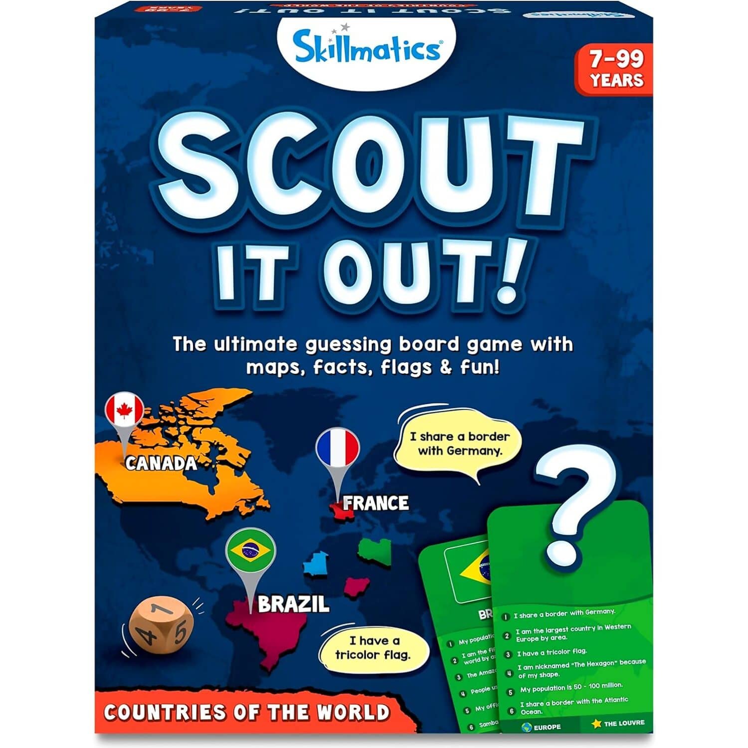 Skillmatics - Scout It Out: Countries Of The World Trivia Board Game