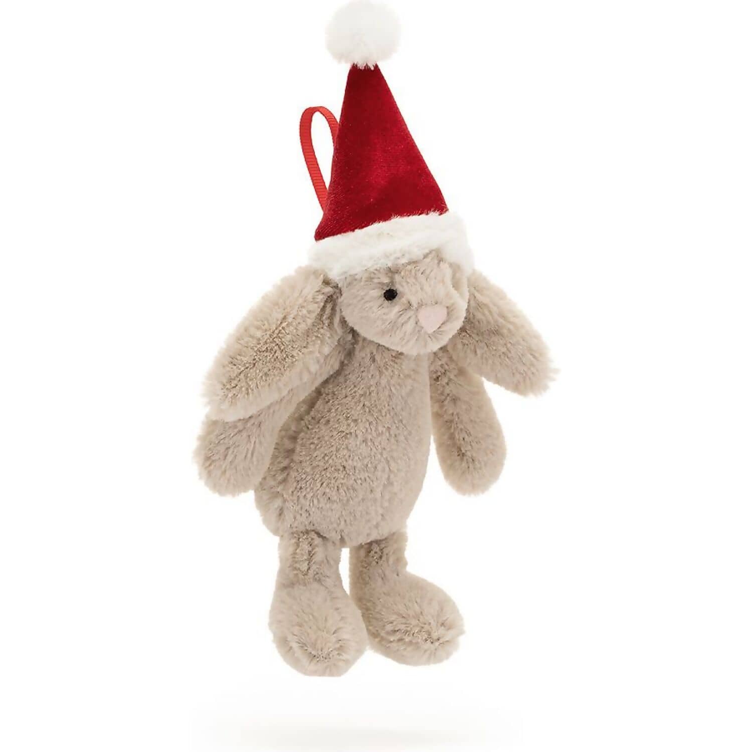 Jellycat - Bashful Christmas Bunny Decoration Beige Mini 15x5x5cm