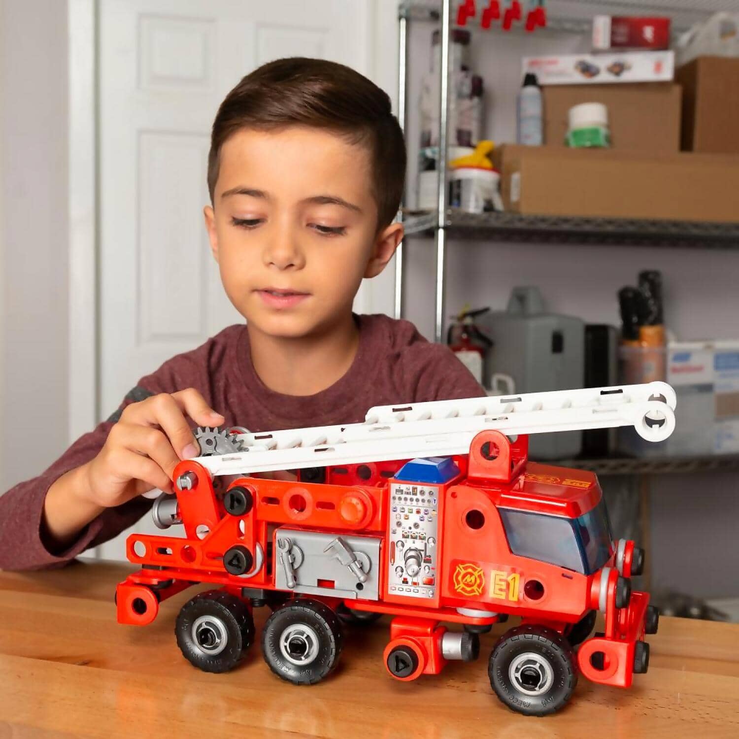 Mecccano Junior - Rescue Fire Truck With Lights And Sounds Model Building Kit - Image 3