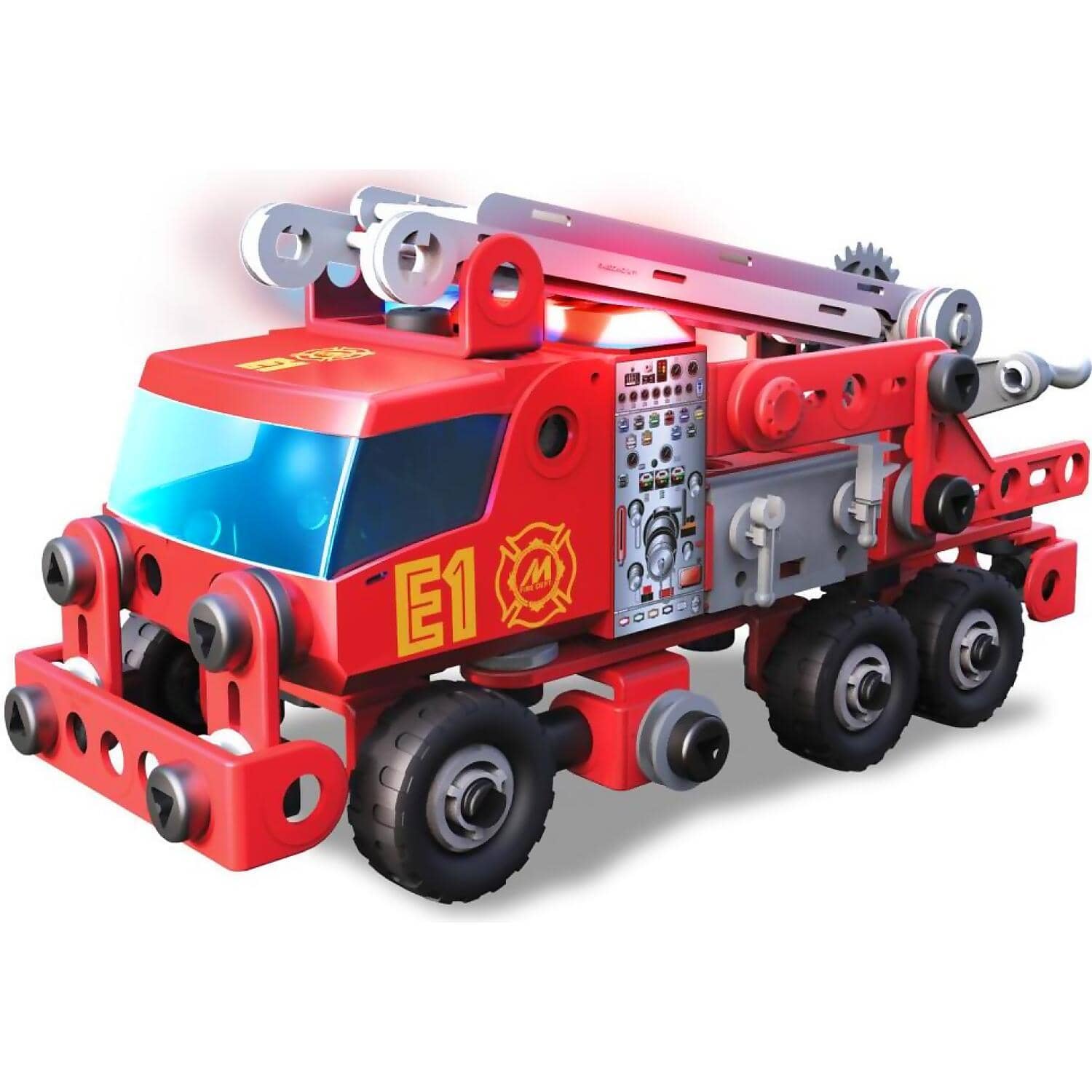 Mecccano Junior - Rescue Fire Truck With Lights And Sounds Model Building Kit - Image 4