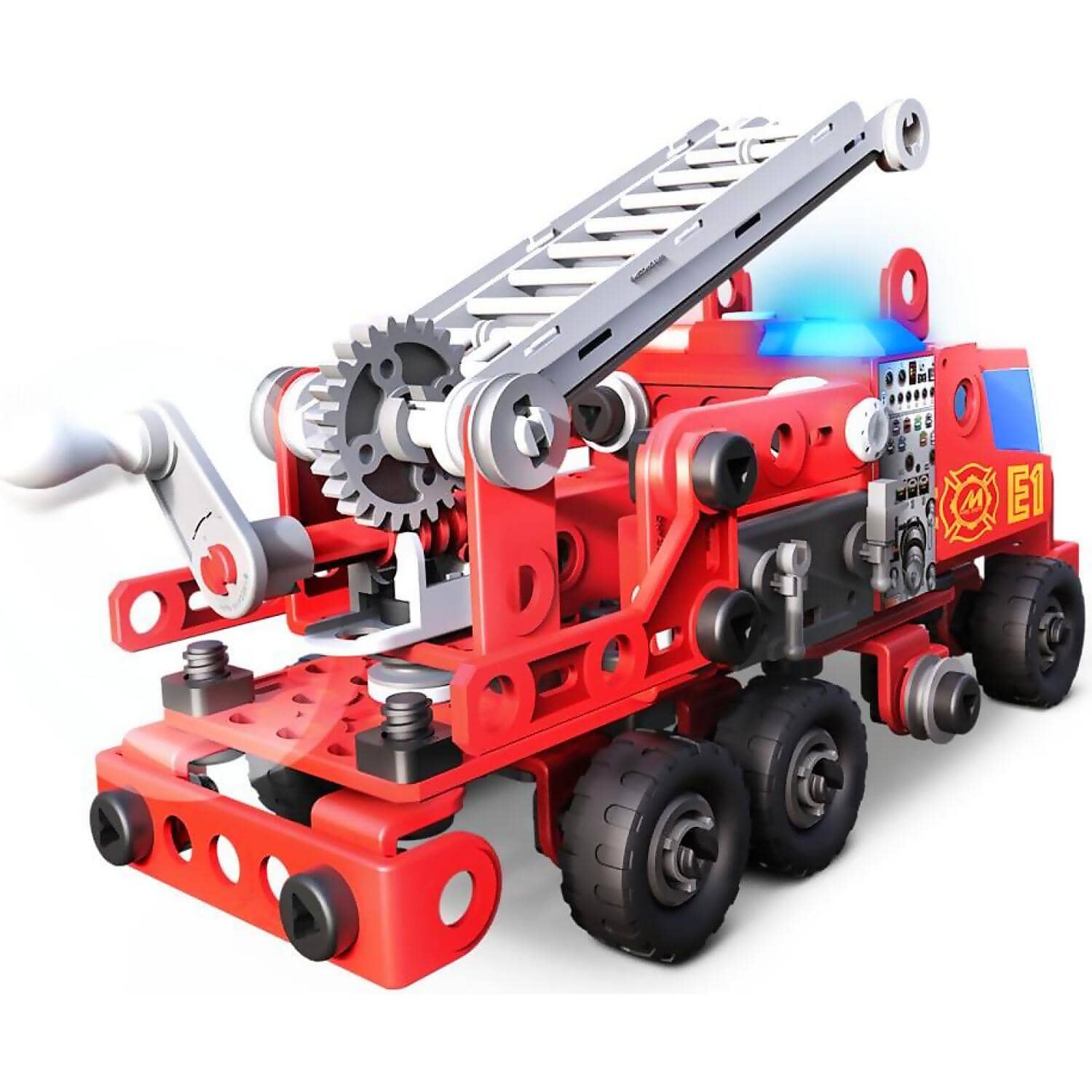 Mecccano Junior - Rescue Fire Truck With Lights And Sounds Model Building Kit - Image 6