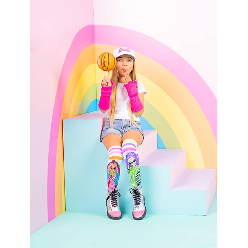 Madmia - Barbie Extra Sporty Socks Kids & Adults Age 6y+ - Image 2