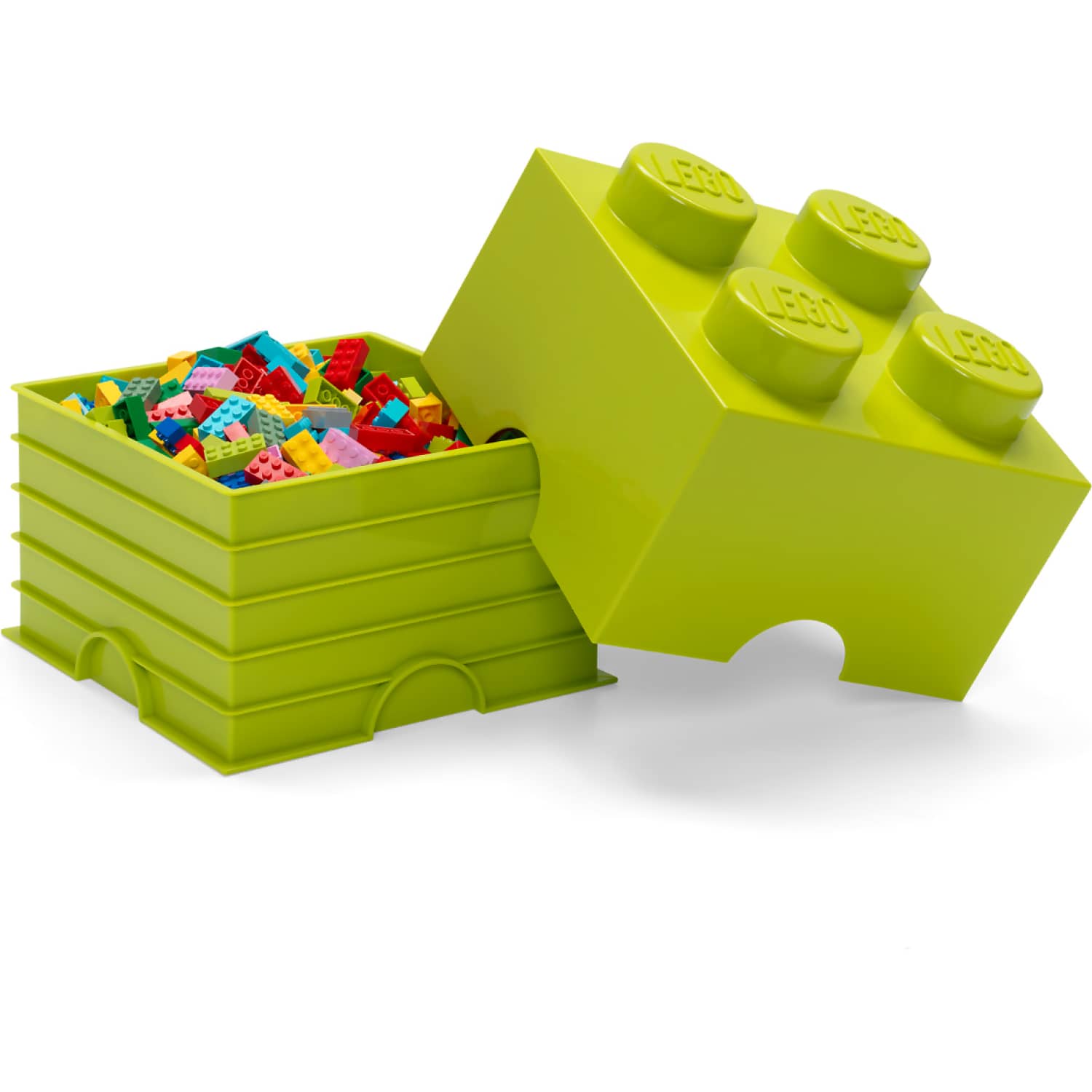 LEGO Storage Brick 4 Studs Lime Green - Room Copenhagen - Image 3