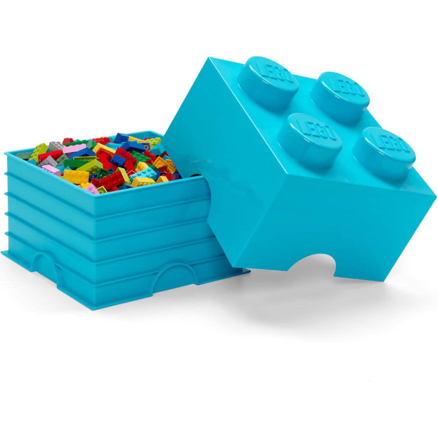 LEGO Storage Brick 4 Studs Azure - Room Copenhagen - Image 3