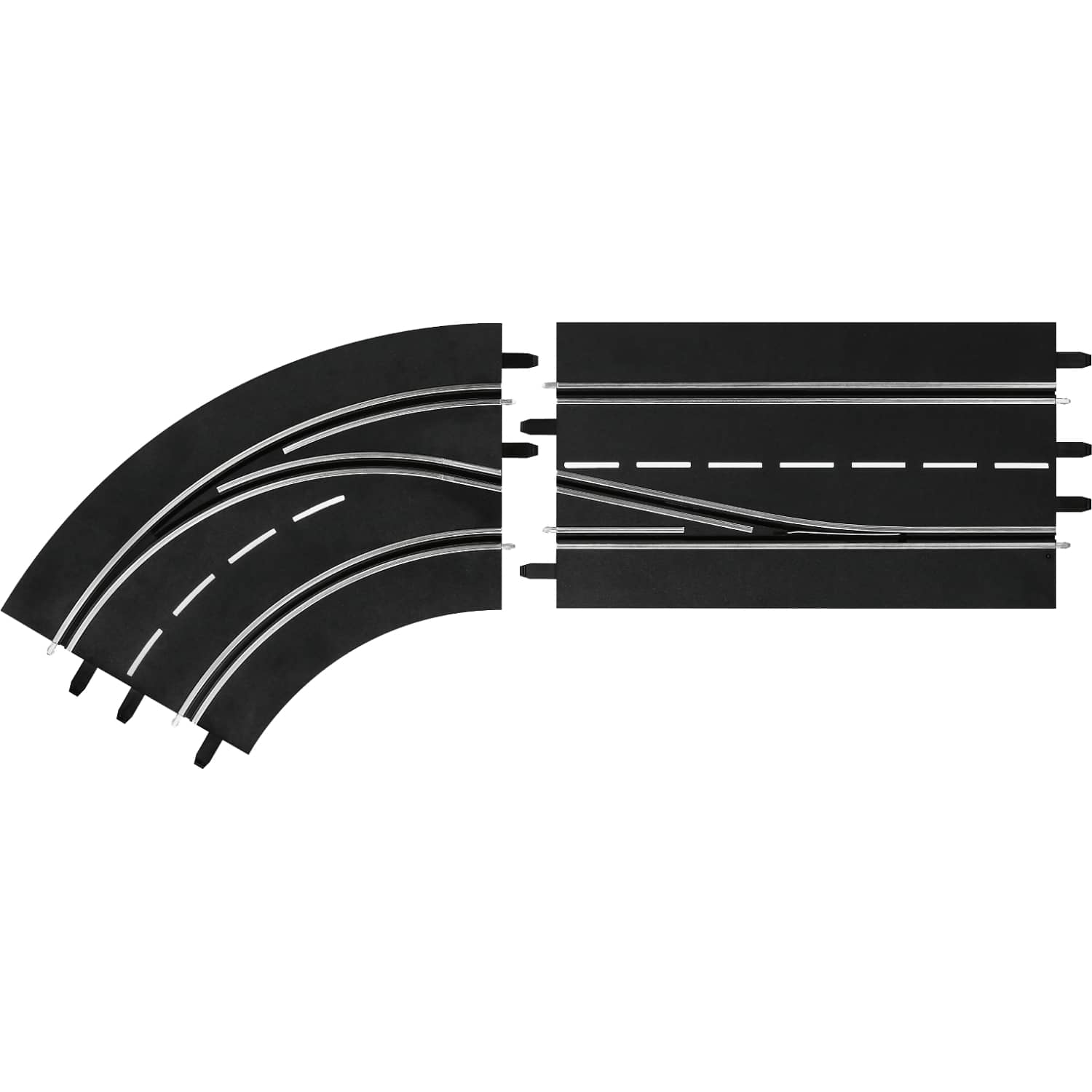 Carrera Digital 1:32 Accessories - Lane Change Curve left in to out - Slot Car Track Accessories Also Suits 1:24