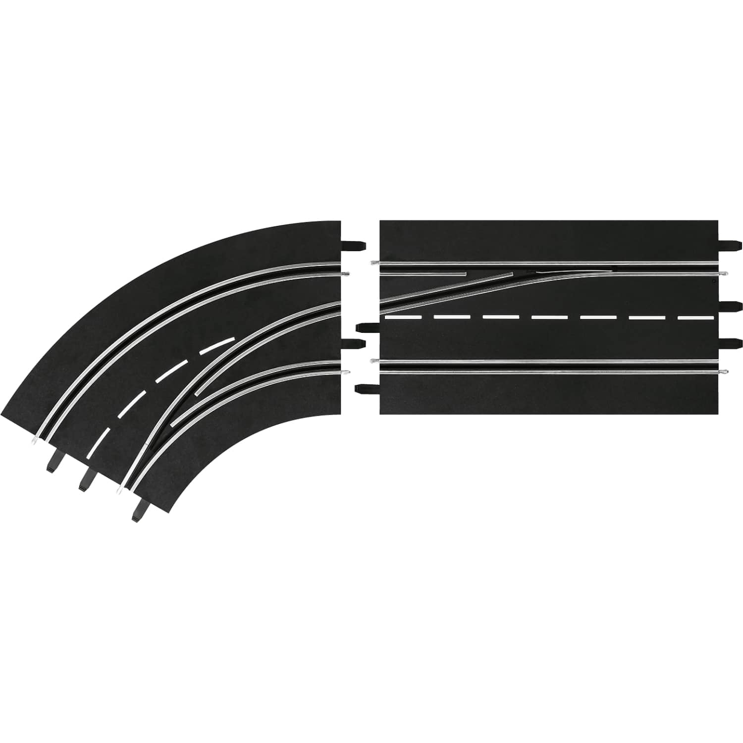Carrera Digital 1:32 Accessories - Lane Change Curve left out to in - Slot Car Track Accessories Also Suits 1:24