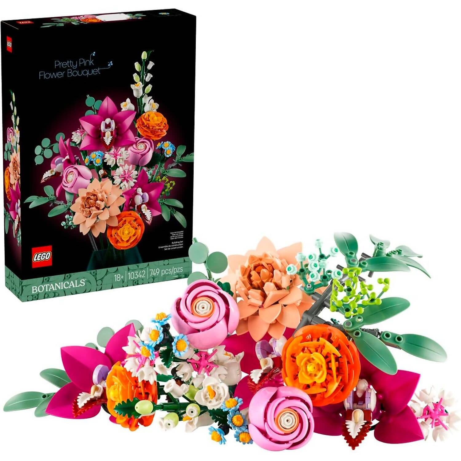 LEGO 10342 Pretty Pink Flower Bouquet - Botanical Collection