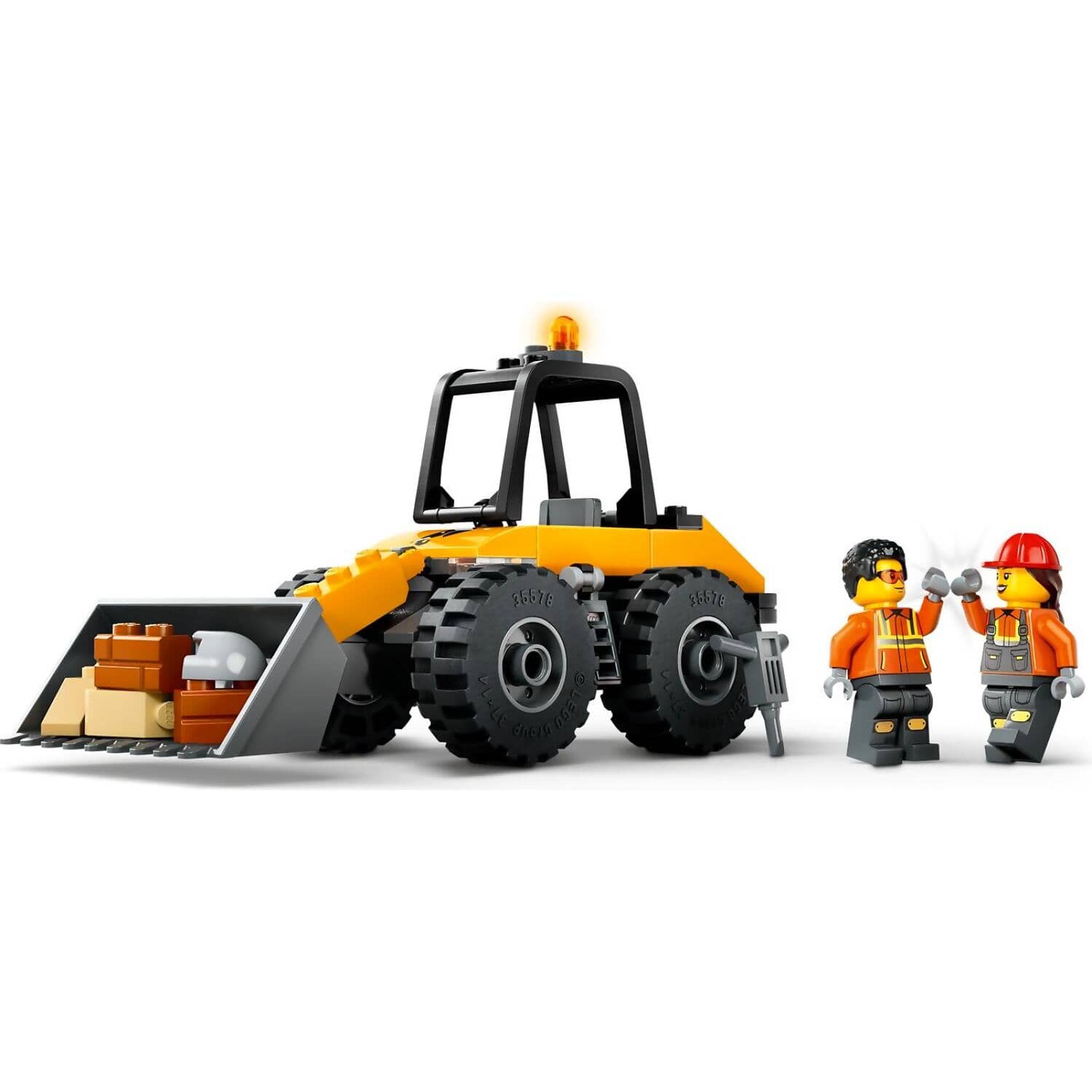 LEGO 60450 Yellow Construction Wheel Loader - City 4+ - Image 3
