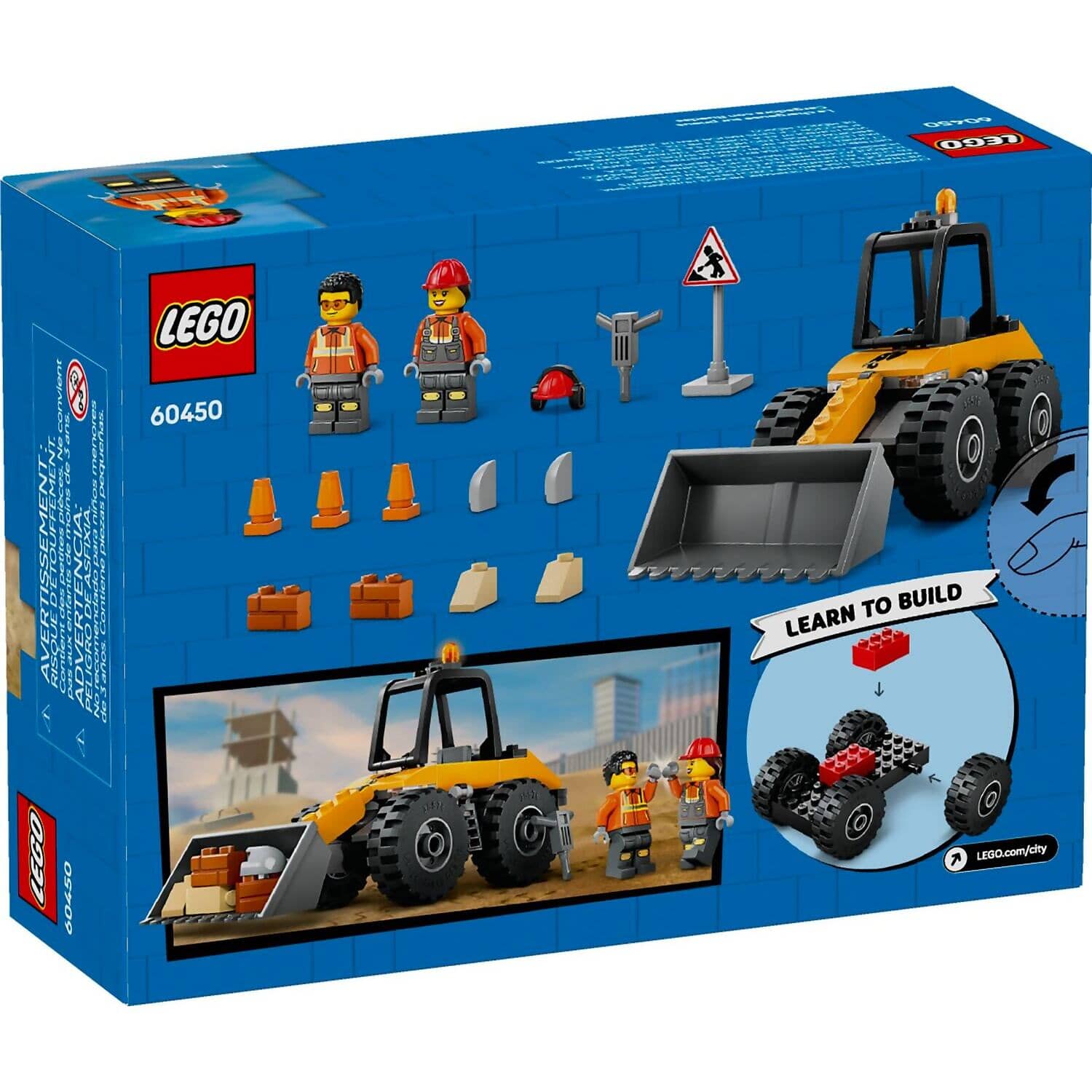 LEGO 60450 Yellow Construction Wheel Loader - City 4+ - Image 4