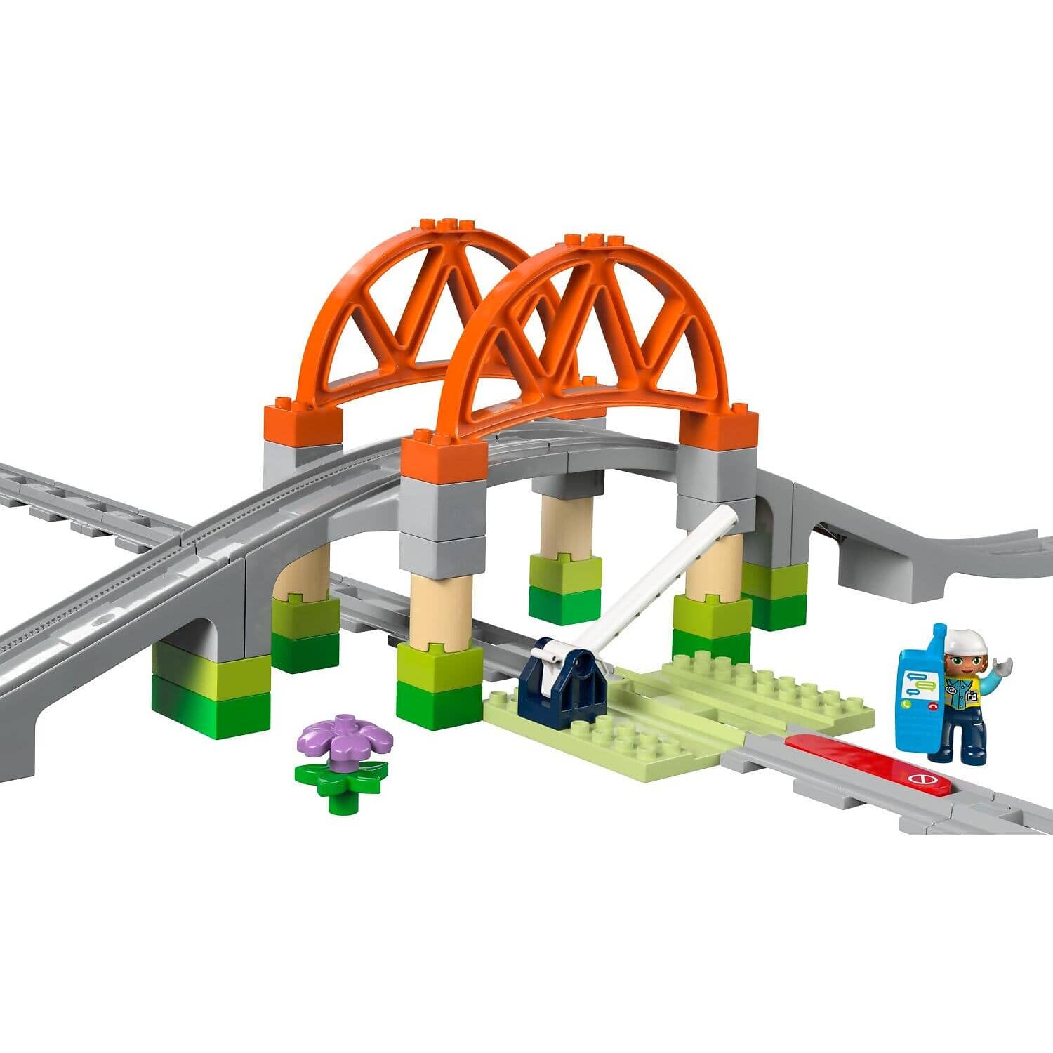 LEGO 10426 Train Bridge And Tracks Expansion Set - Duplo - Image 2