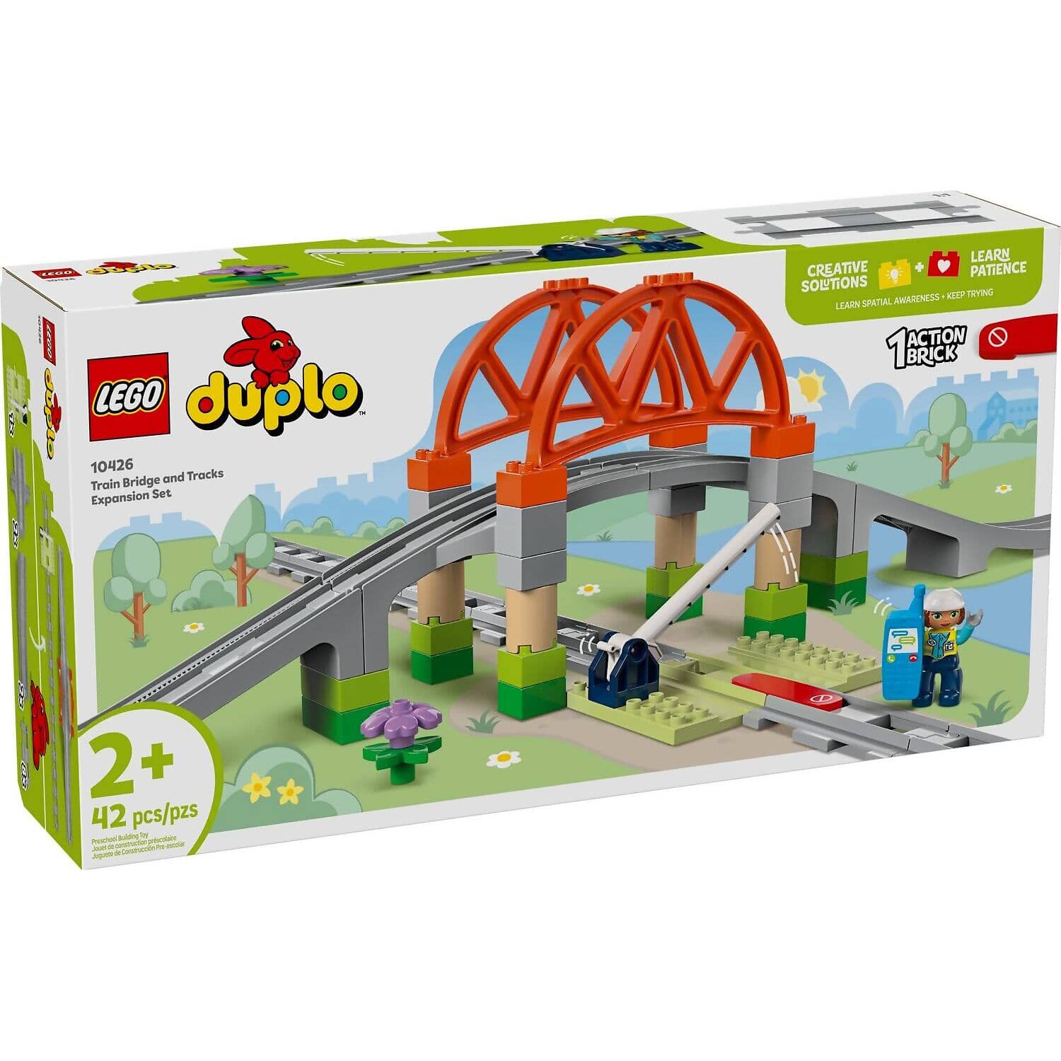 LEGO 10426 Train Bridge And Tracks Expansion Set - Duplo