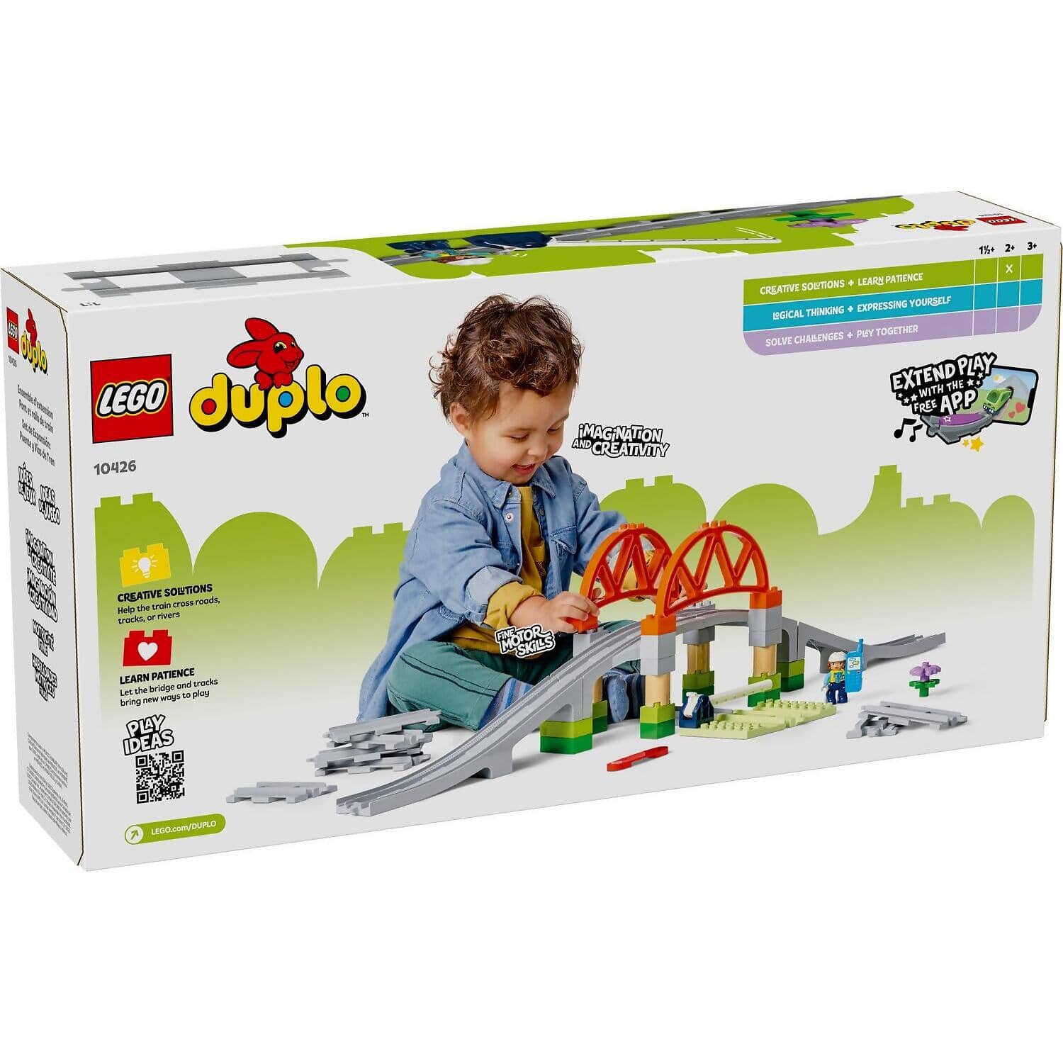LEGO 10426 Train Bridge And Tracks Expansion Set - Duplo - Image 4