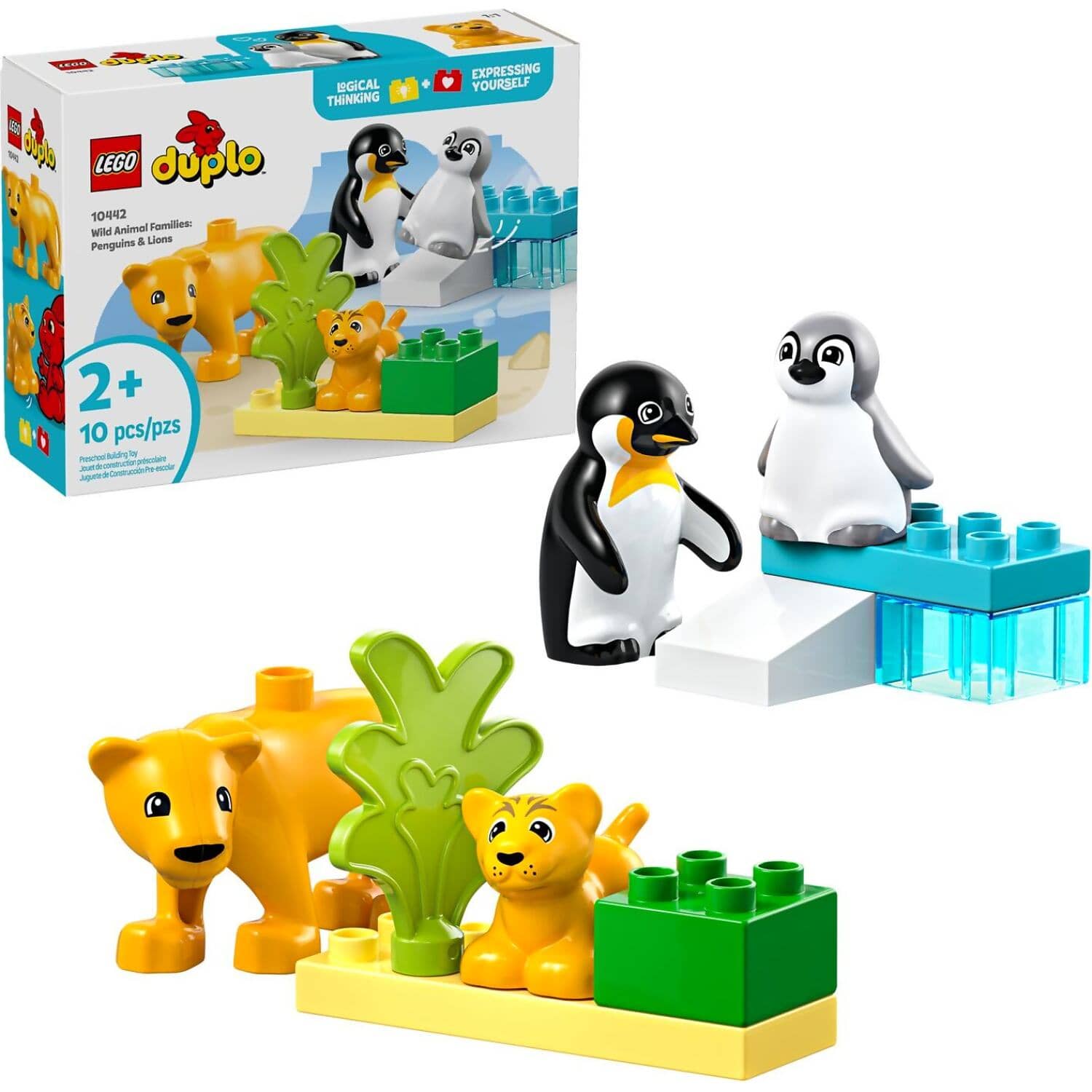 LEGO 10442 Wild Animal Families: Penguins & Lions - Duplo