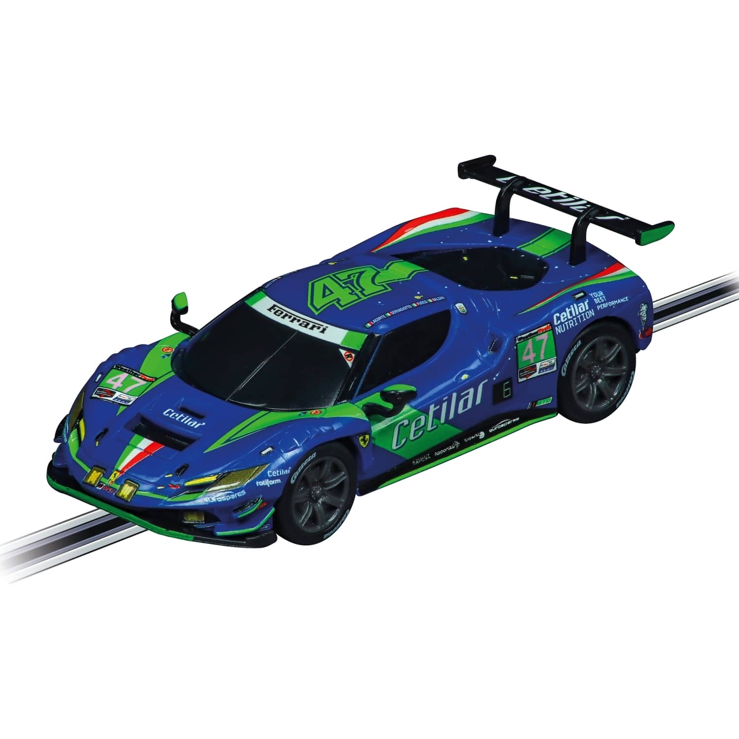 Carrera GO 1:43 - Ferrari 296 GT3 Cetilar Racing No.47 Slot Car