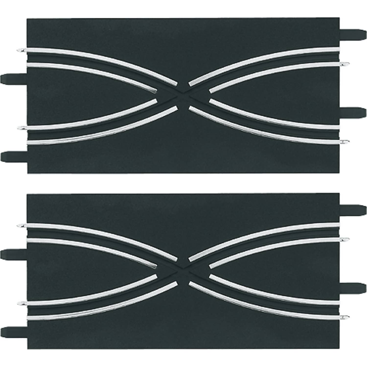 Carrera Go 1:43 - Lane Change Section (2) 2 x 161mm pieces - Slot Car Track Accessories