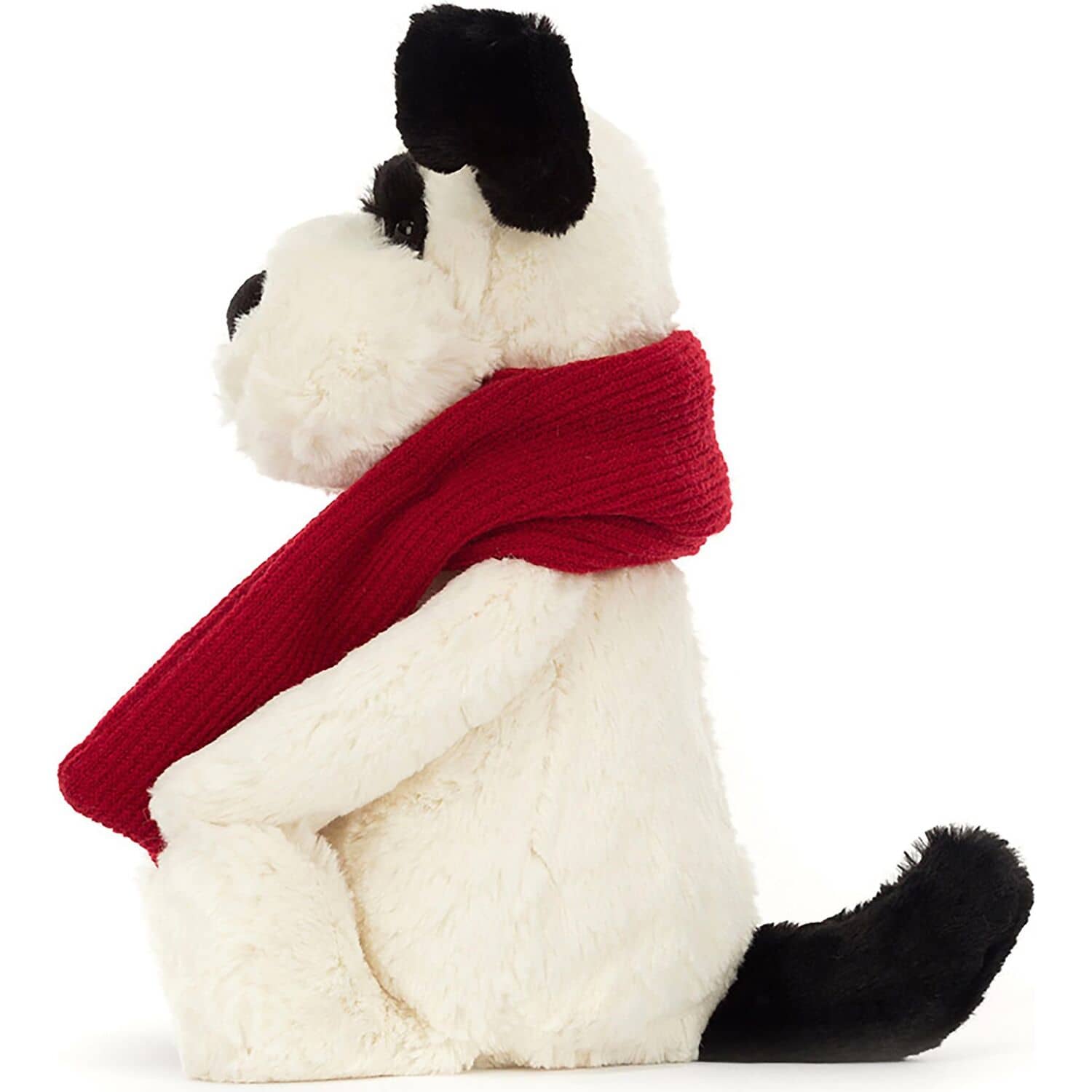 Jellycat - Bashful Winter Puppy Black & Cream 31x12x9cm Plush - Image 3