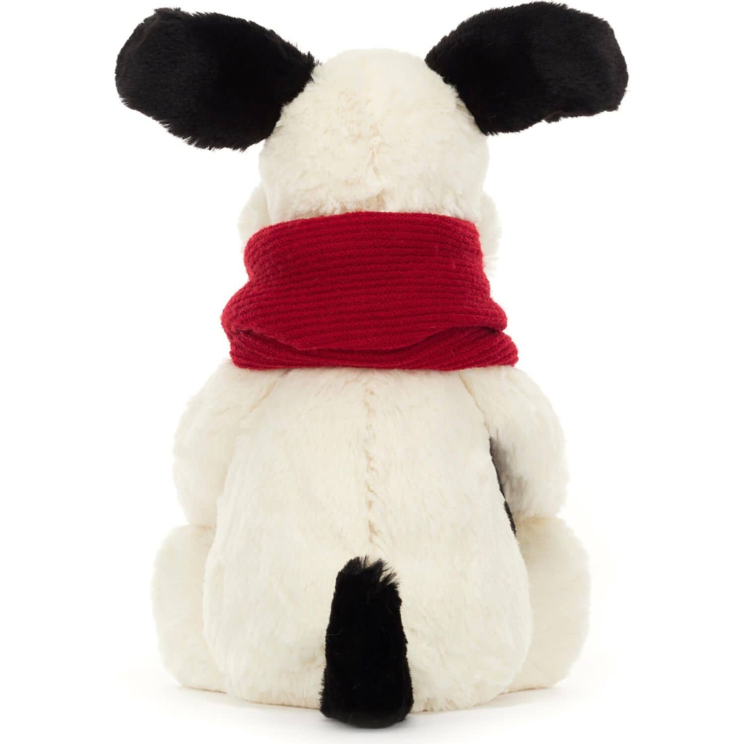 Jellycat - Bashful Winter Puppy Black & Cream 31x12x9cm Plush - Image 4