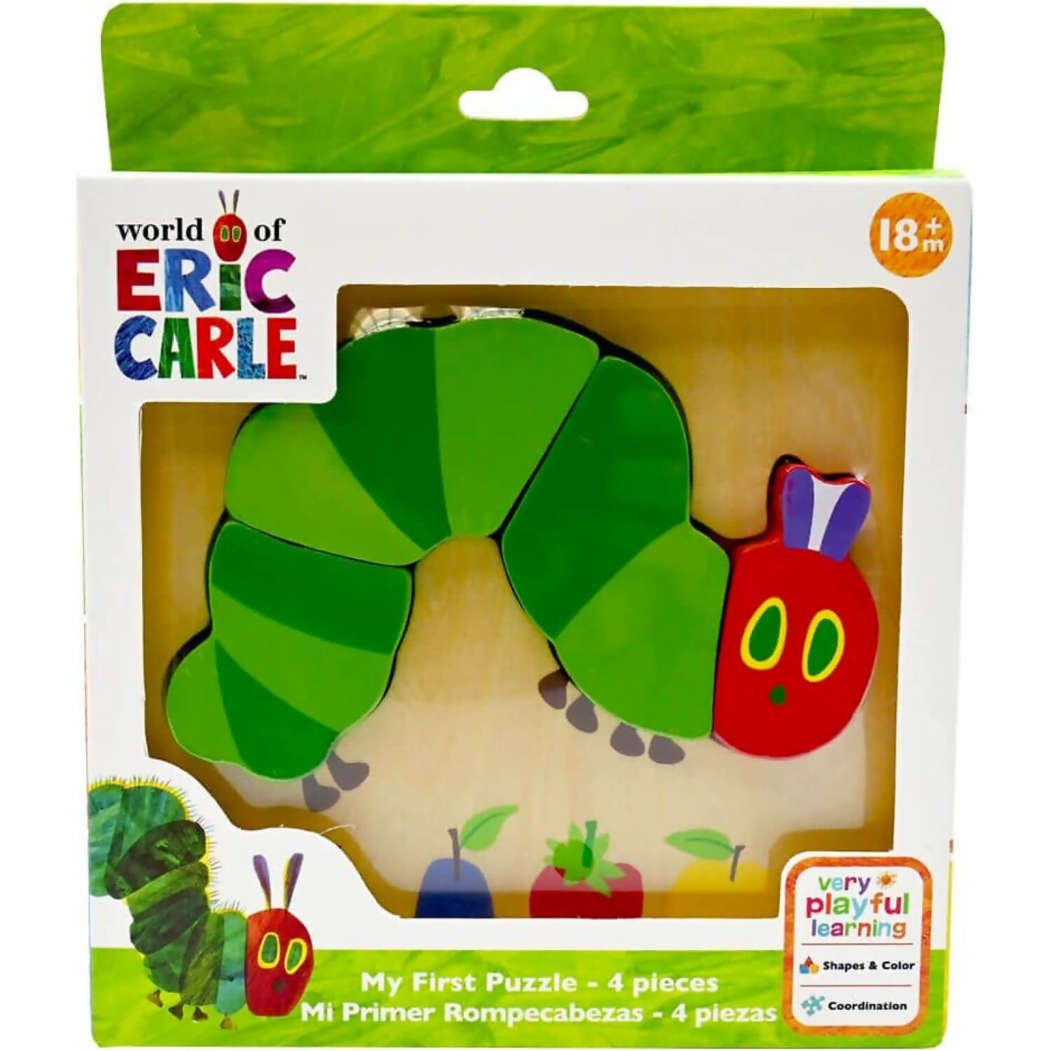 The World Of Eric Carle - The Very Hungry Caterpillar My First Puzzle 4 Pieces - Jasnor
