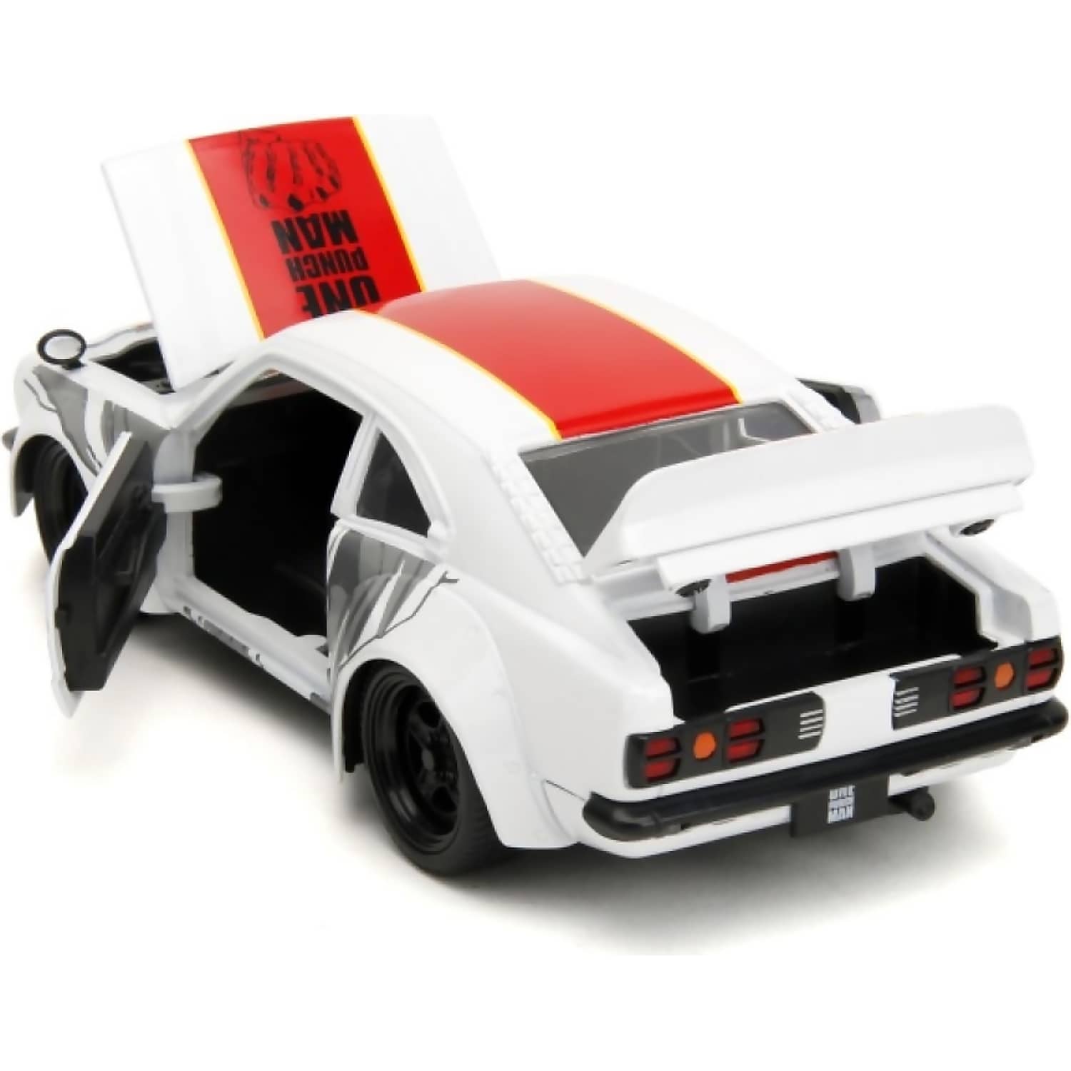 Jada Toys - One Punch Man 1974 Mazda RX-3 with Saitama 1:24 Scale Diecast Vehicle and Figure Set - Image 2