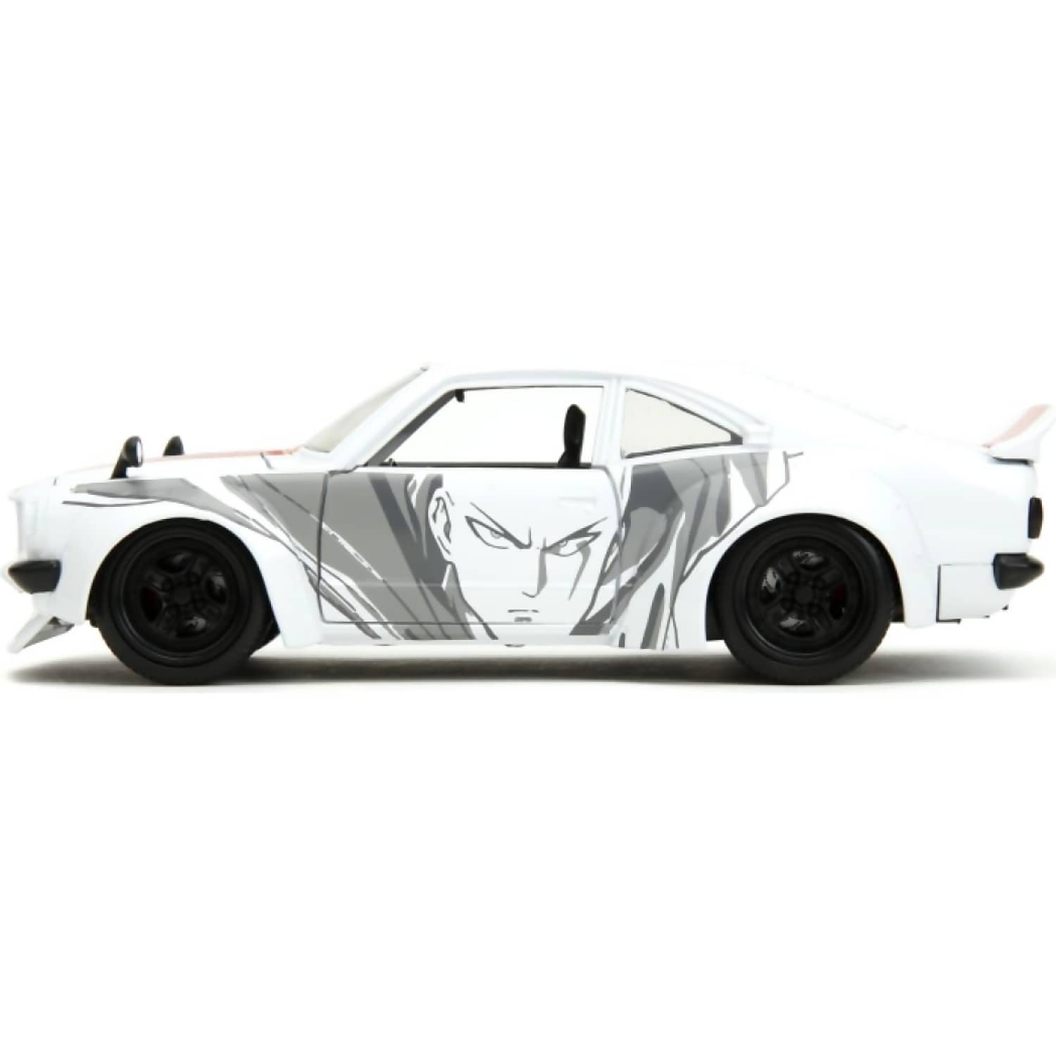 Jada Toys - One Punch Man 1974 Mazda RX-3 with Saitama 1:24 Scale Diecast Vehicle and Figure Set - Image 5