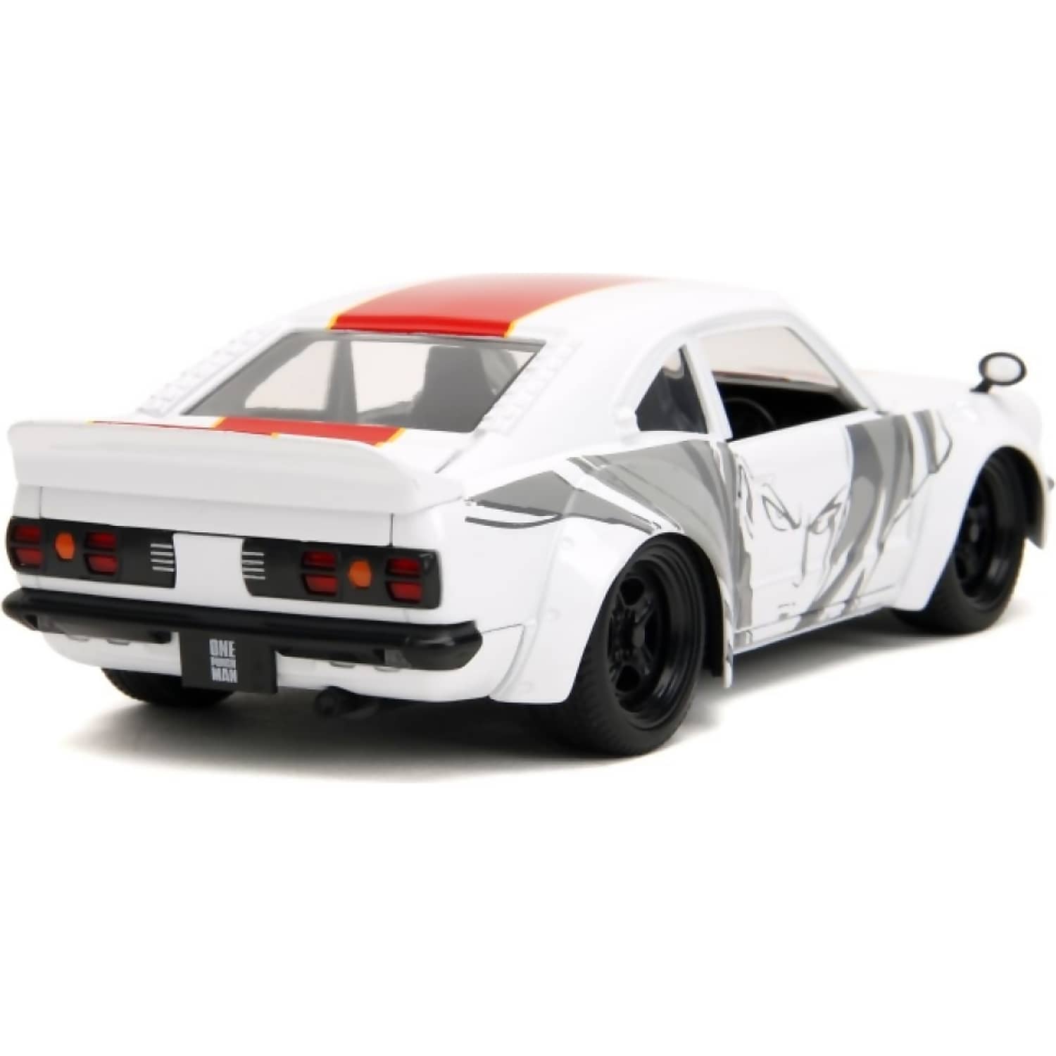Jada Toys - One Punch Man 1974 Mazda RX-3 with Saitama 1:24 Scale Diecast Vehicle and Figure Set - Image 8