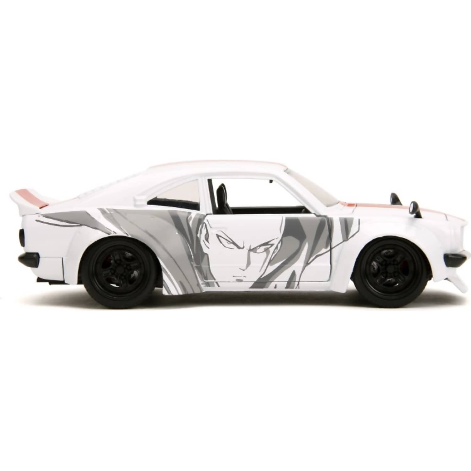 Jada Toys - One Punch Man 1974 Mazda RX-3 with Saitama 1:24 Scale Diecast Vehicle and Figure Set - Image 9