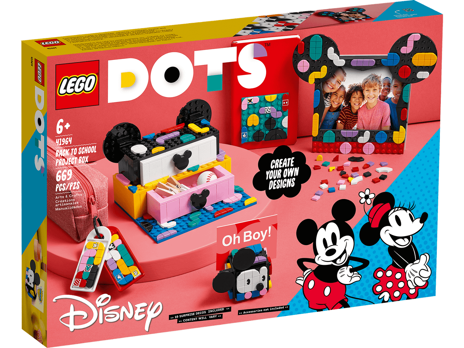 LEGO 41964 Mickey Mouse & Minnie Mouse Back-to-School Project Box - DOTS